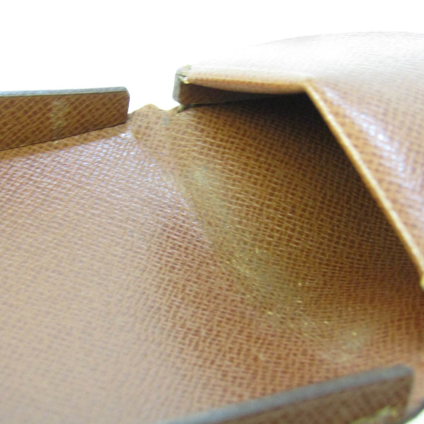 Louis Vuitton Porte Monnai Cuvette Brown Canvas Wallet