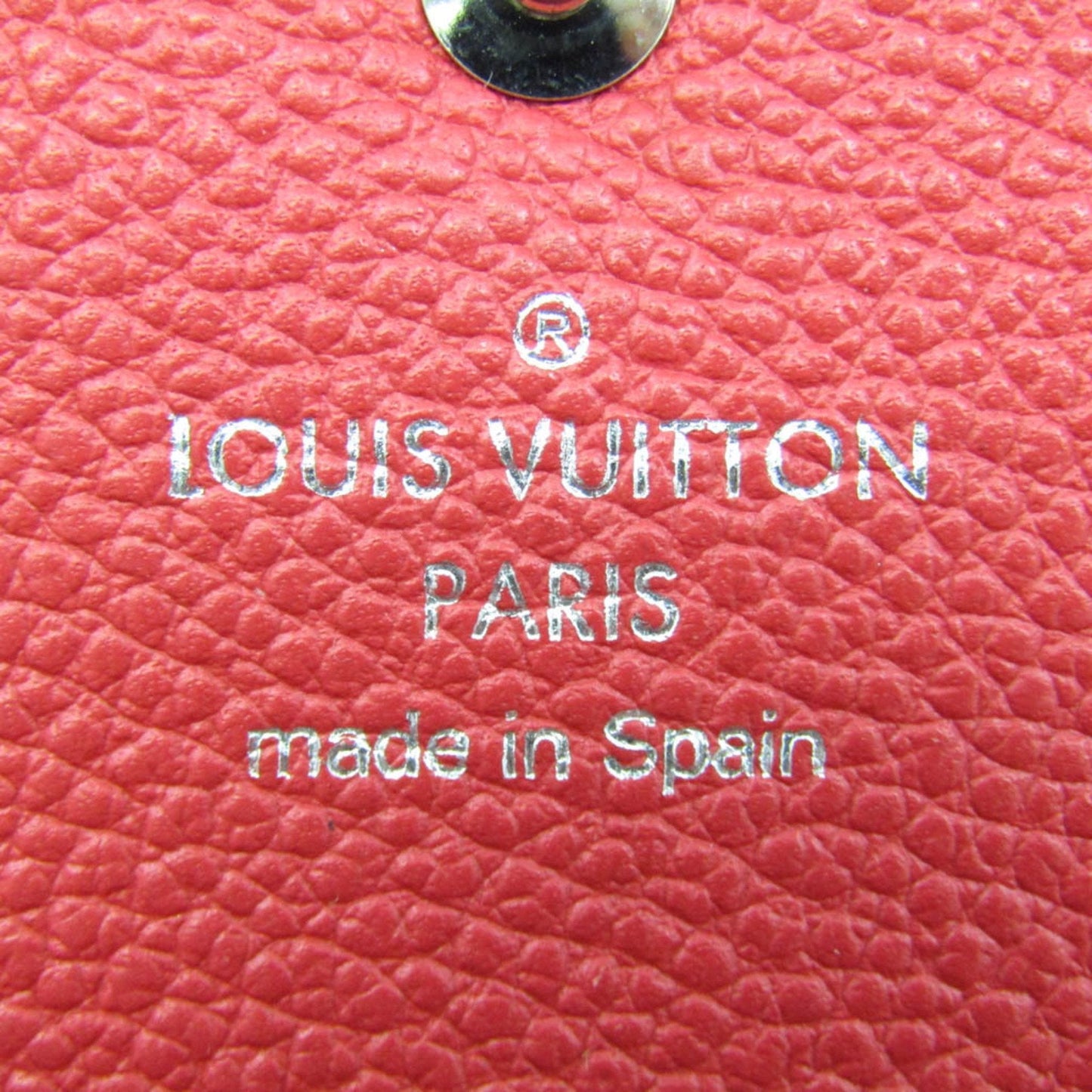 Louis Vuitton Portefeuille Sarah Red Leather Wallet