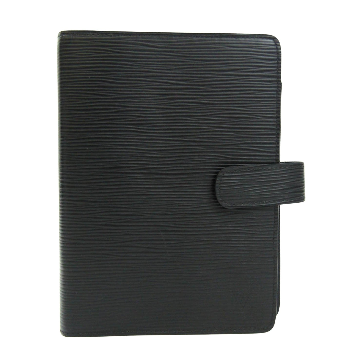 Louis Vuitton Agenda Mm Black Leather Wallet ()