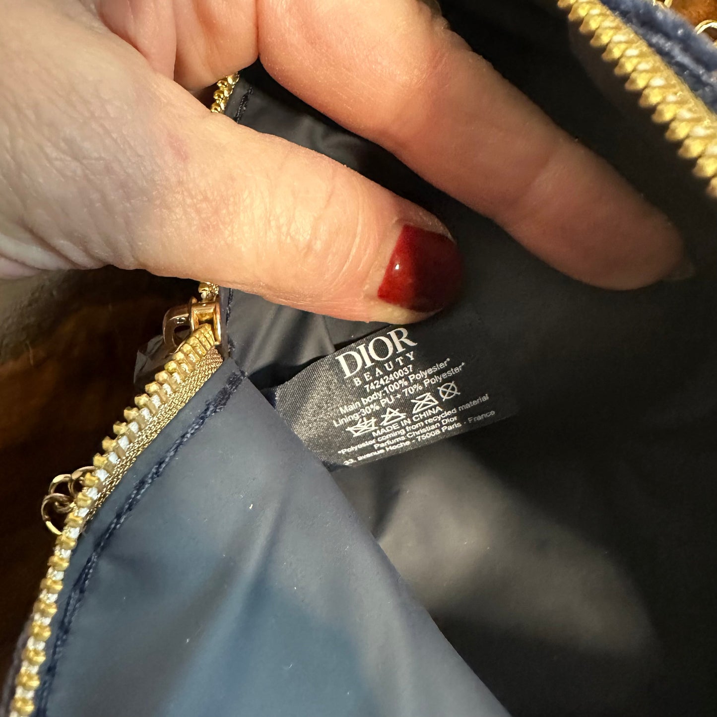 The Junco Crossbody Bag - Blue Velvet Dior