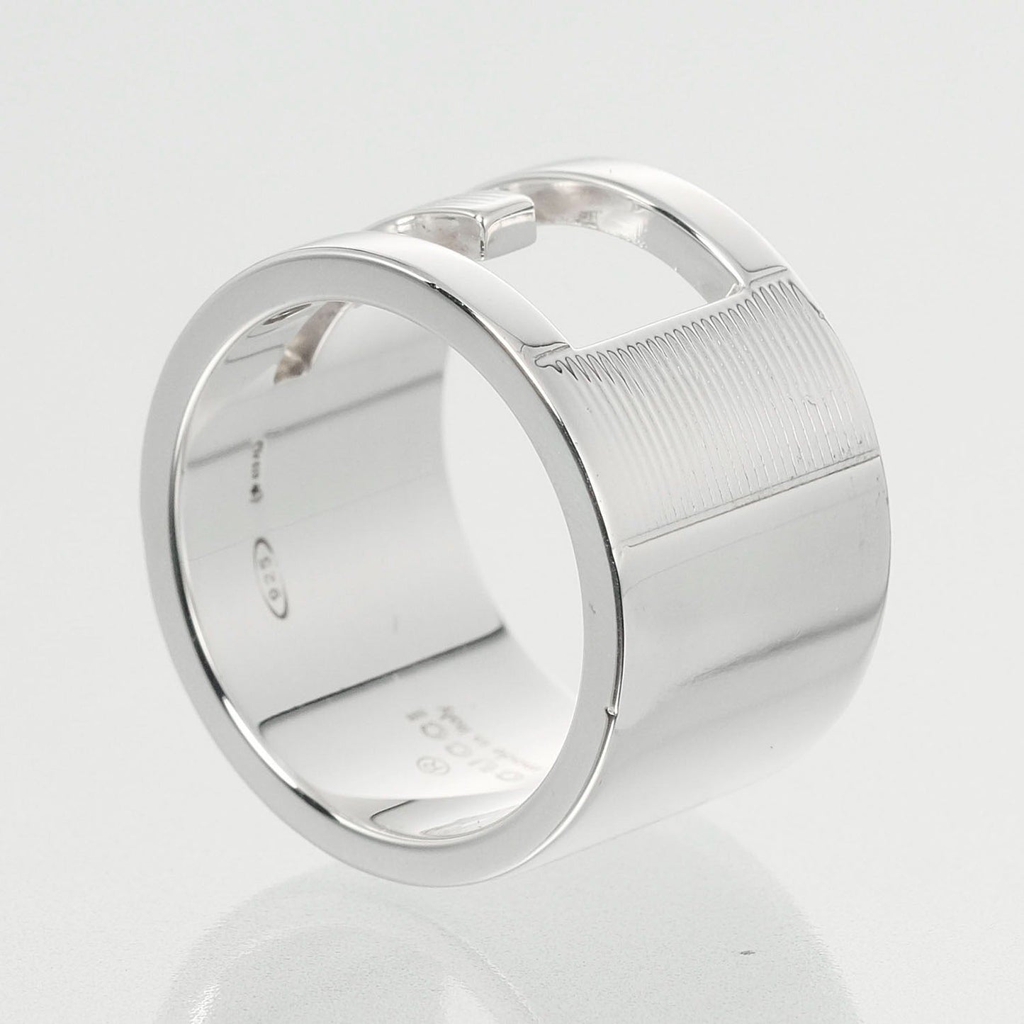 Gucci Logo G Silver Silver Ring Jewelry