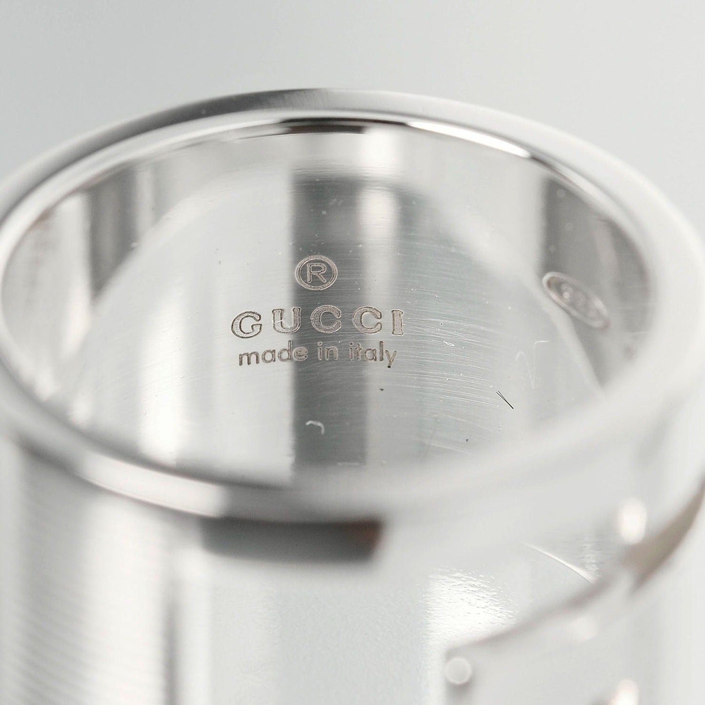Gucci Logo G Silver Silver Ring Jewelry