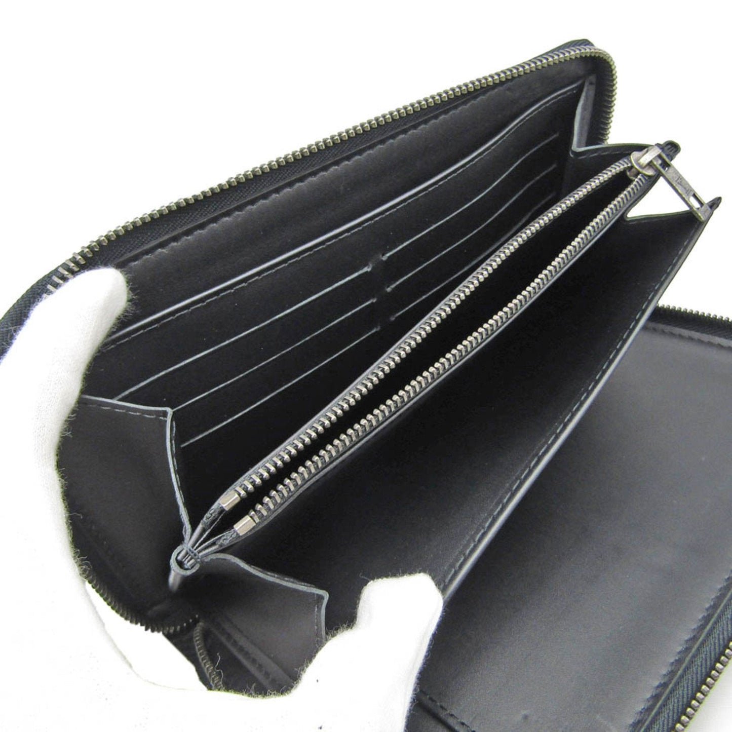 Louis Vuitton Portefeuille Zippy Grey Leather Wallet