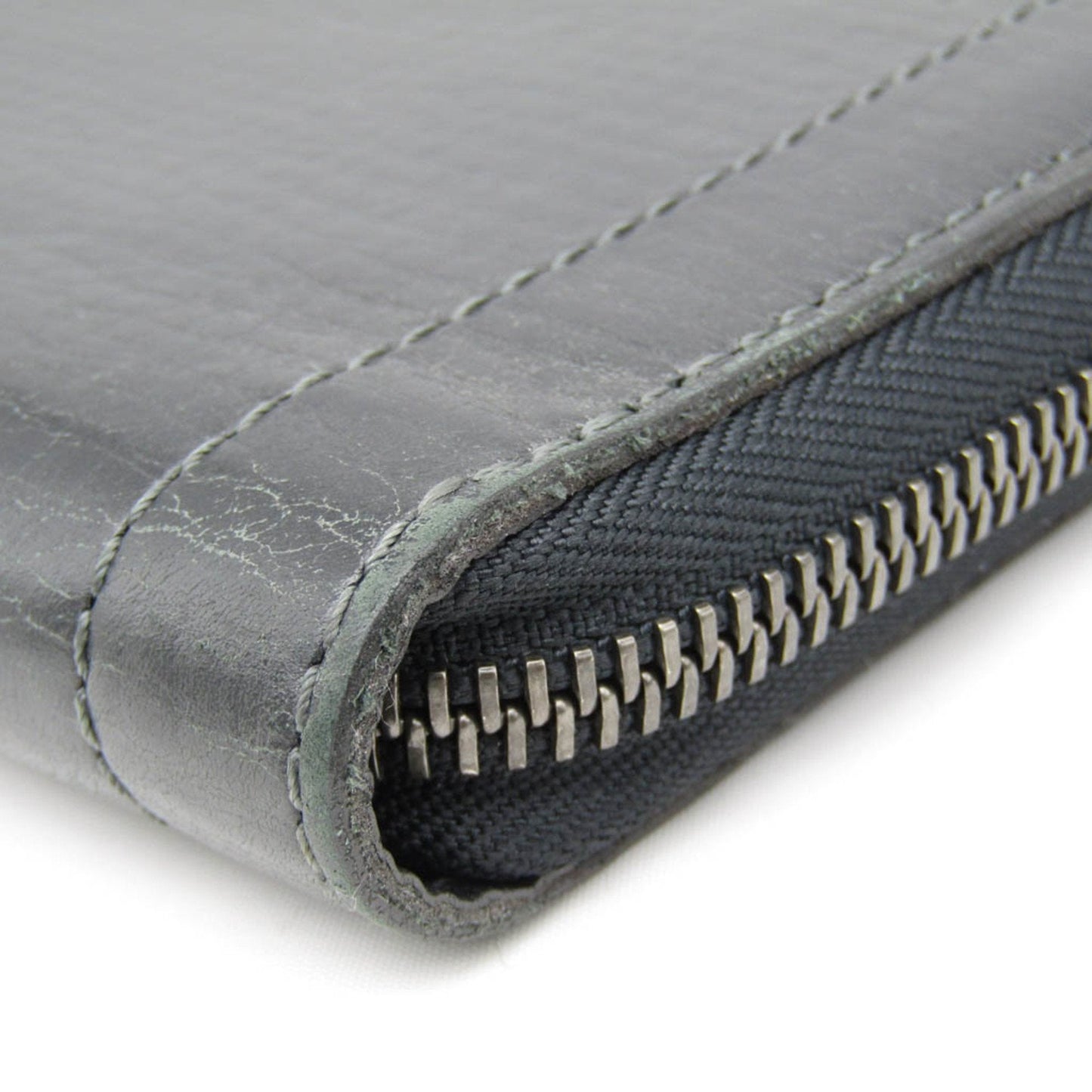 Louis Vuitton Portefeuille Zippy Grey Leather Wallet