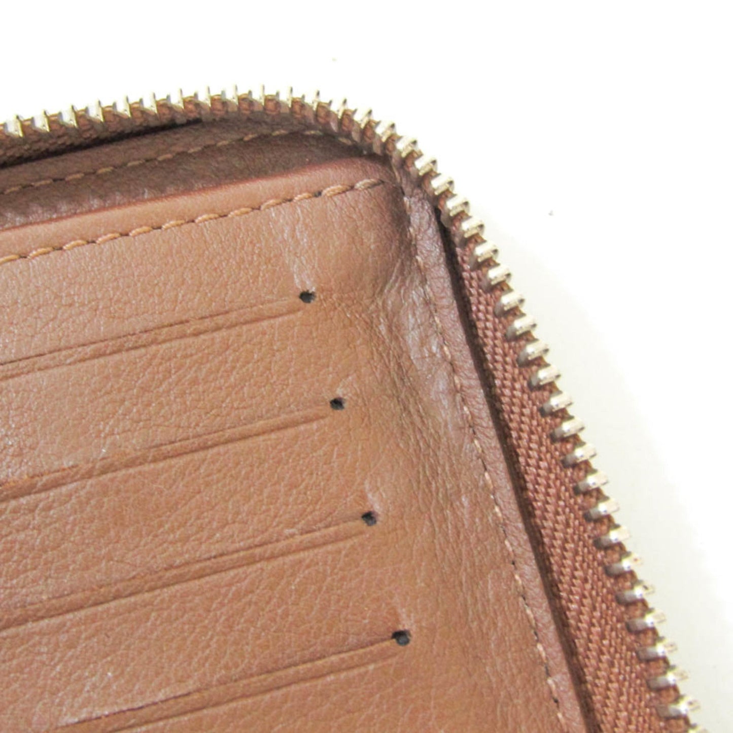 Louis Vuitton Zippy Brown Leather Wallet