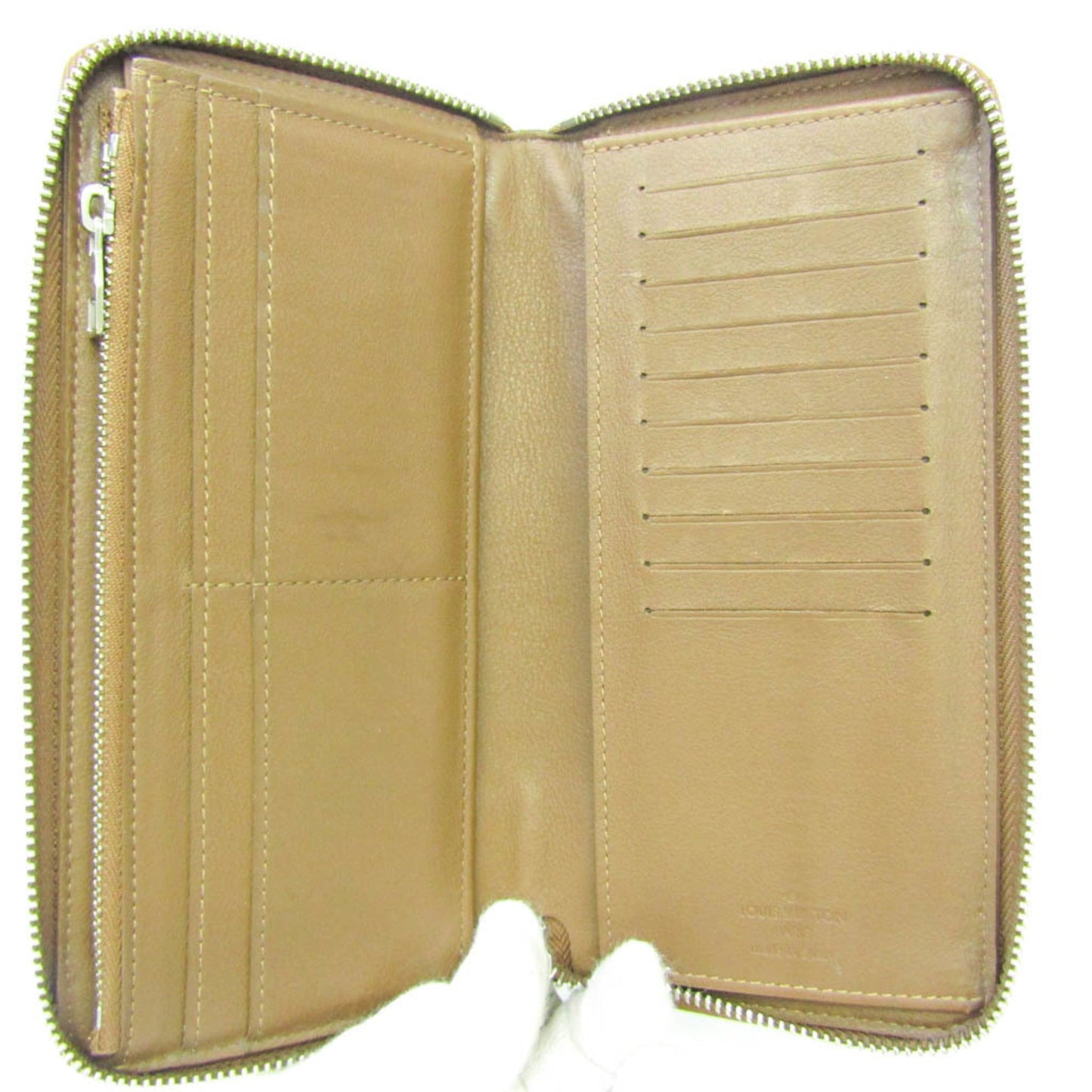 Louis Vuitton Zippy Brown Leather Wallet