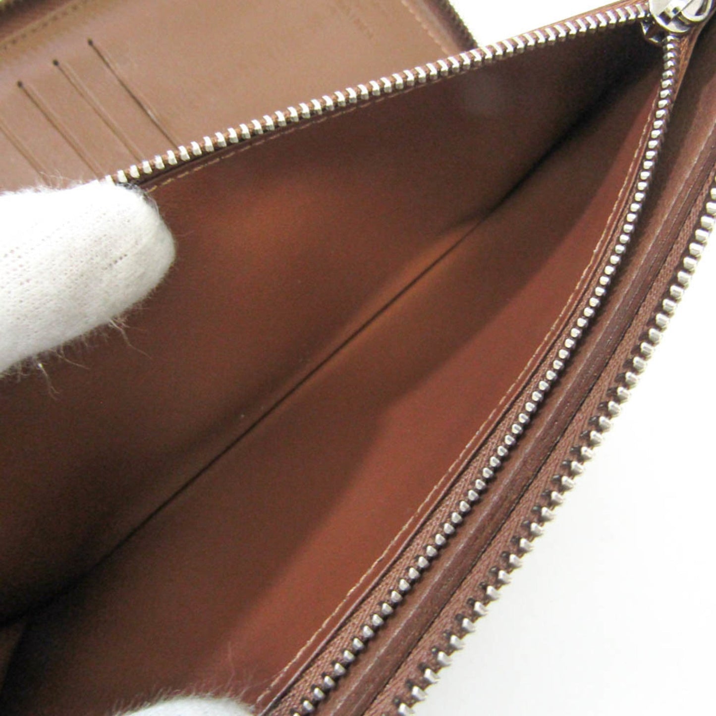 Louis Vuitton Zippy Brown Leather Wallet