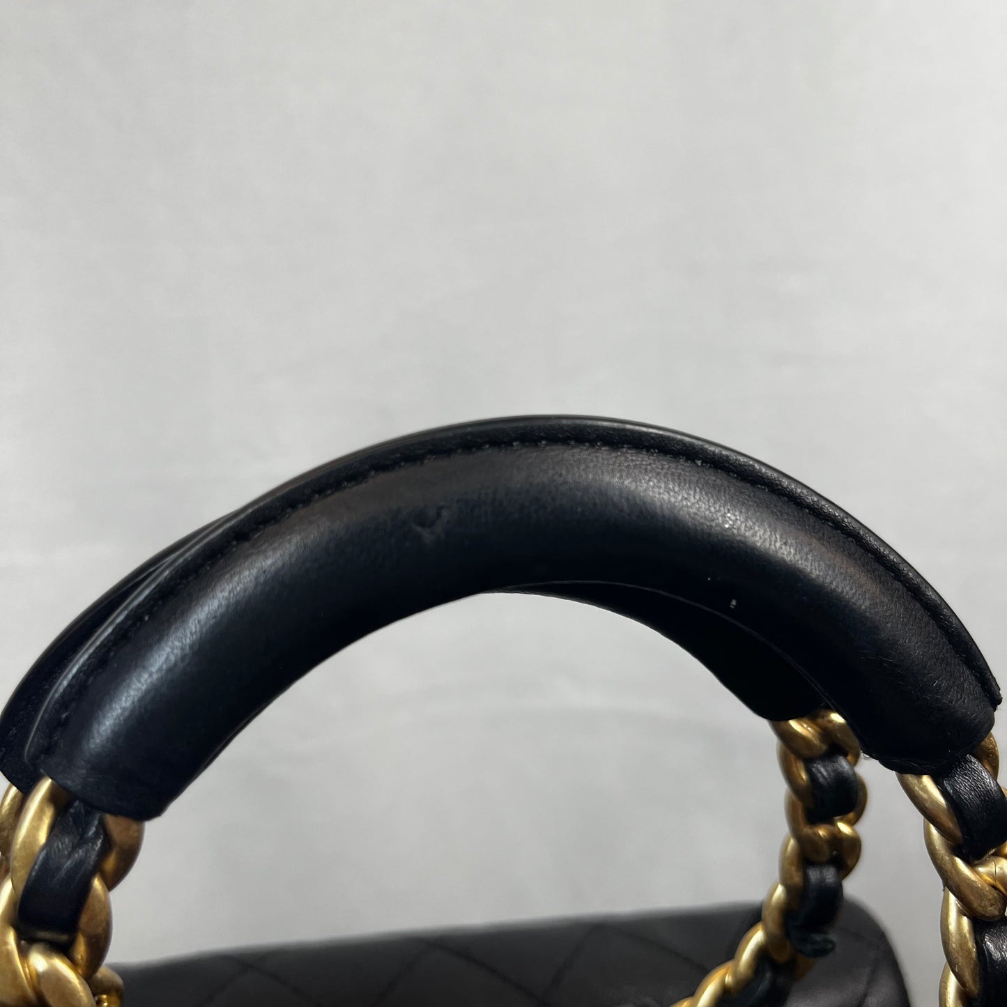 CHANEL In The Loop Black Caviar Lambskin Quilted Satchel