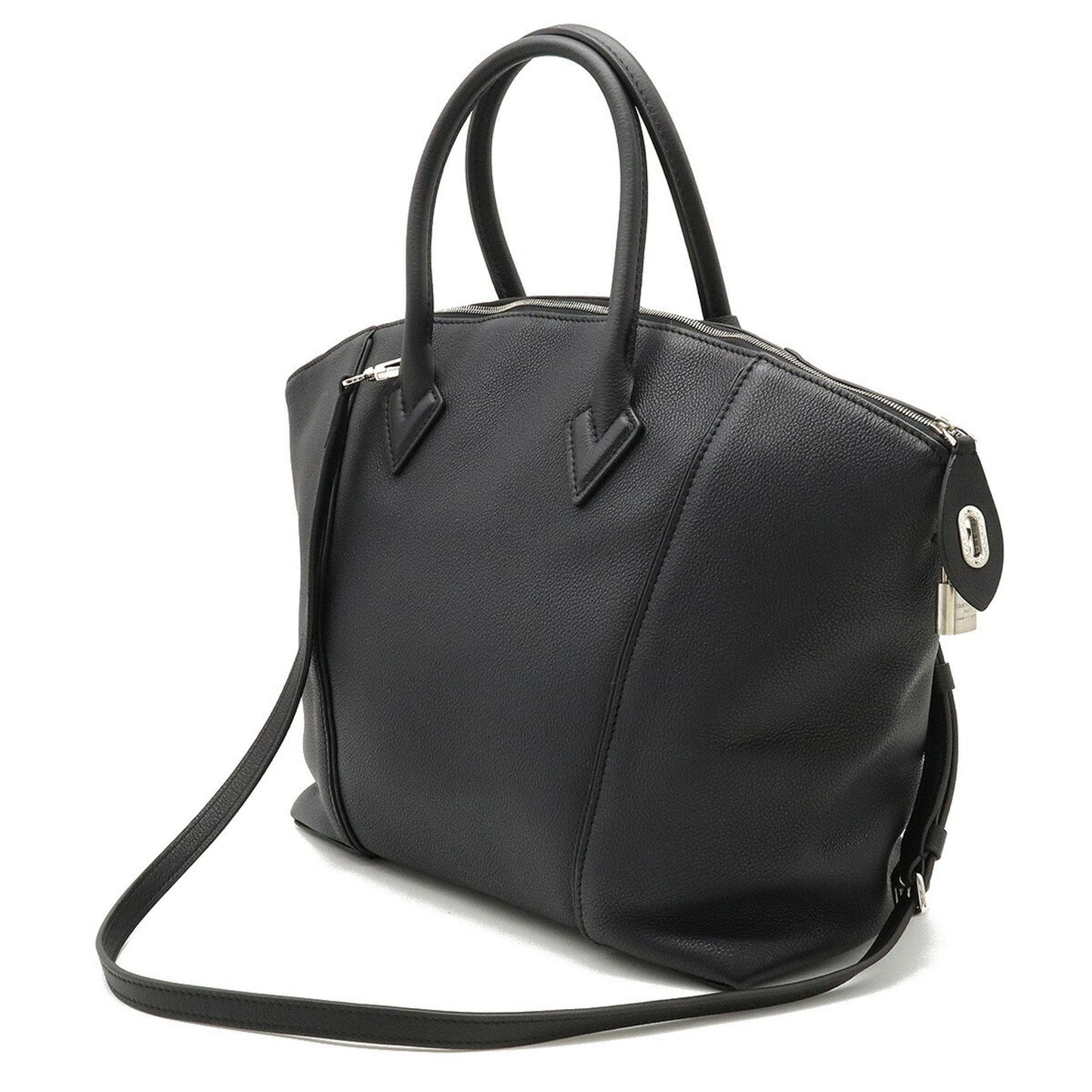Louis Vuitton Lockit Black Leather Handbag