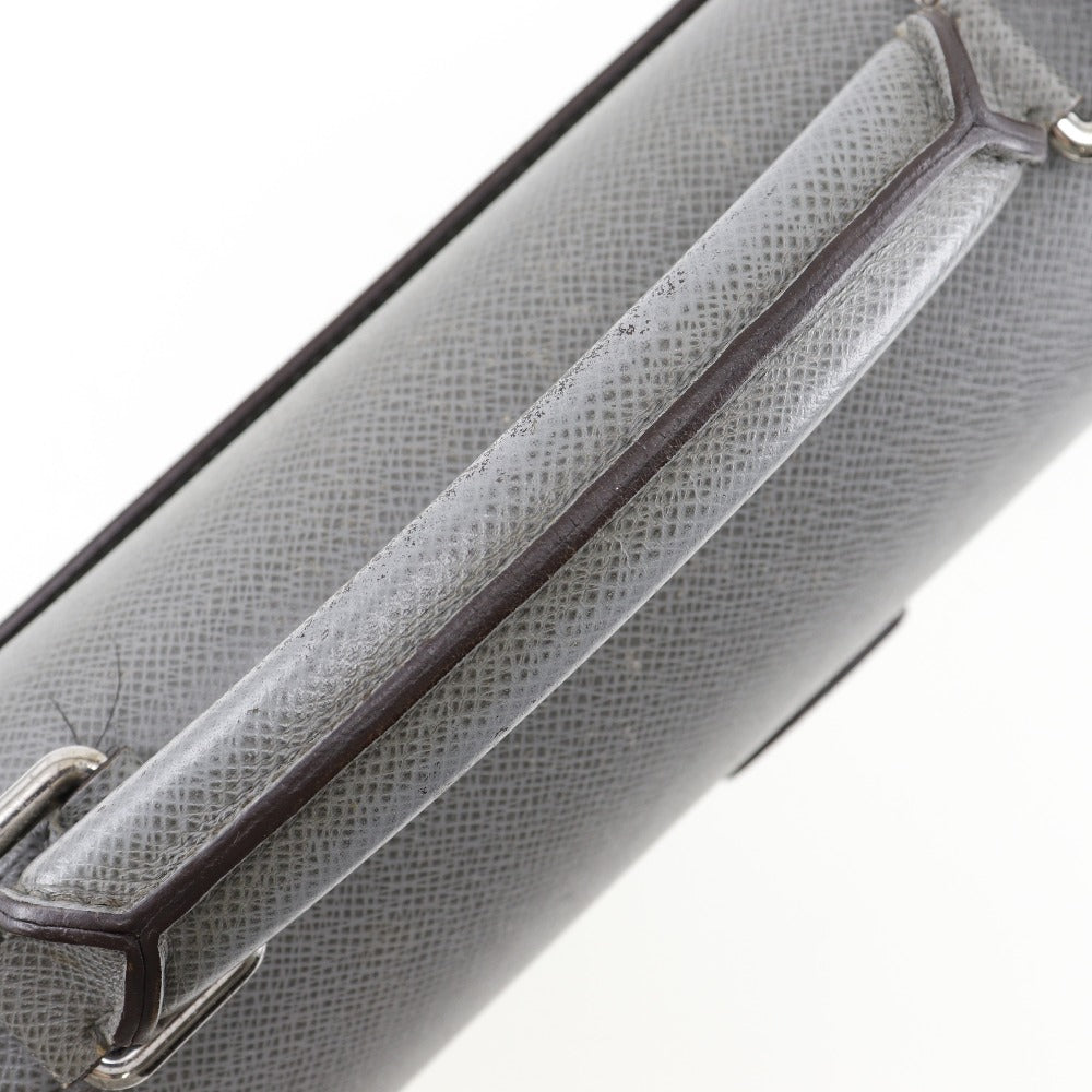 Louis Vuitton Robusto Grey Leather Briefcase Bag