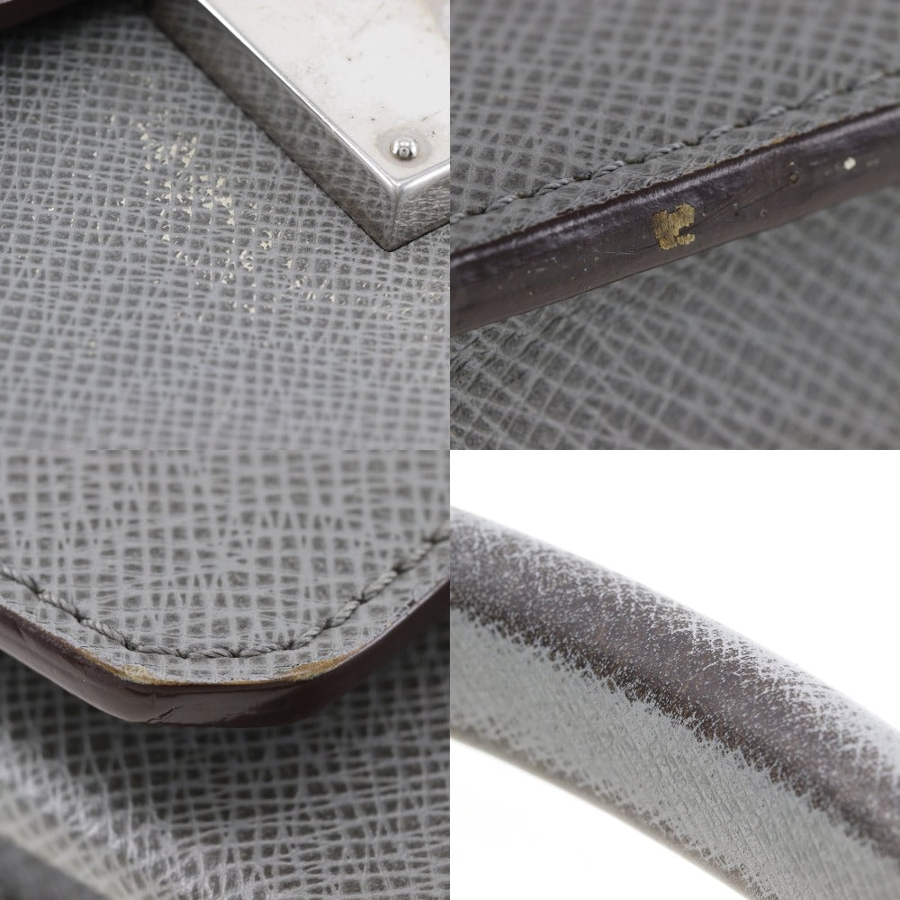 Louis Vuitton Robusto Grey Leather Briefcase Bag