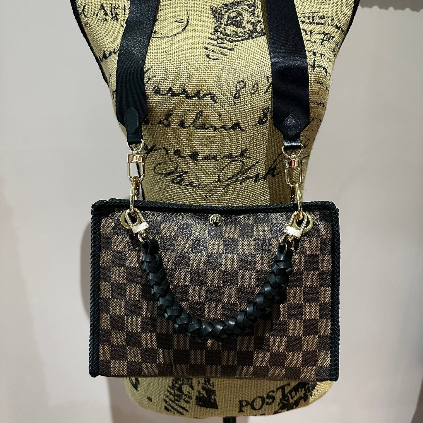 The Swan Crossbody -Orvis bags Damier in Black