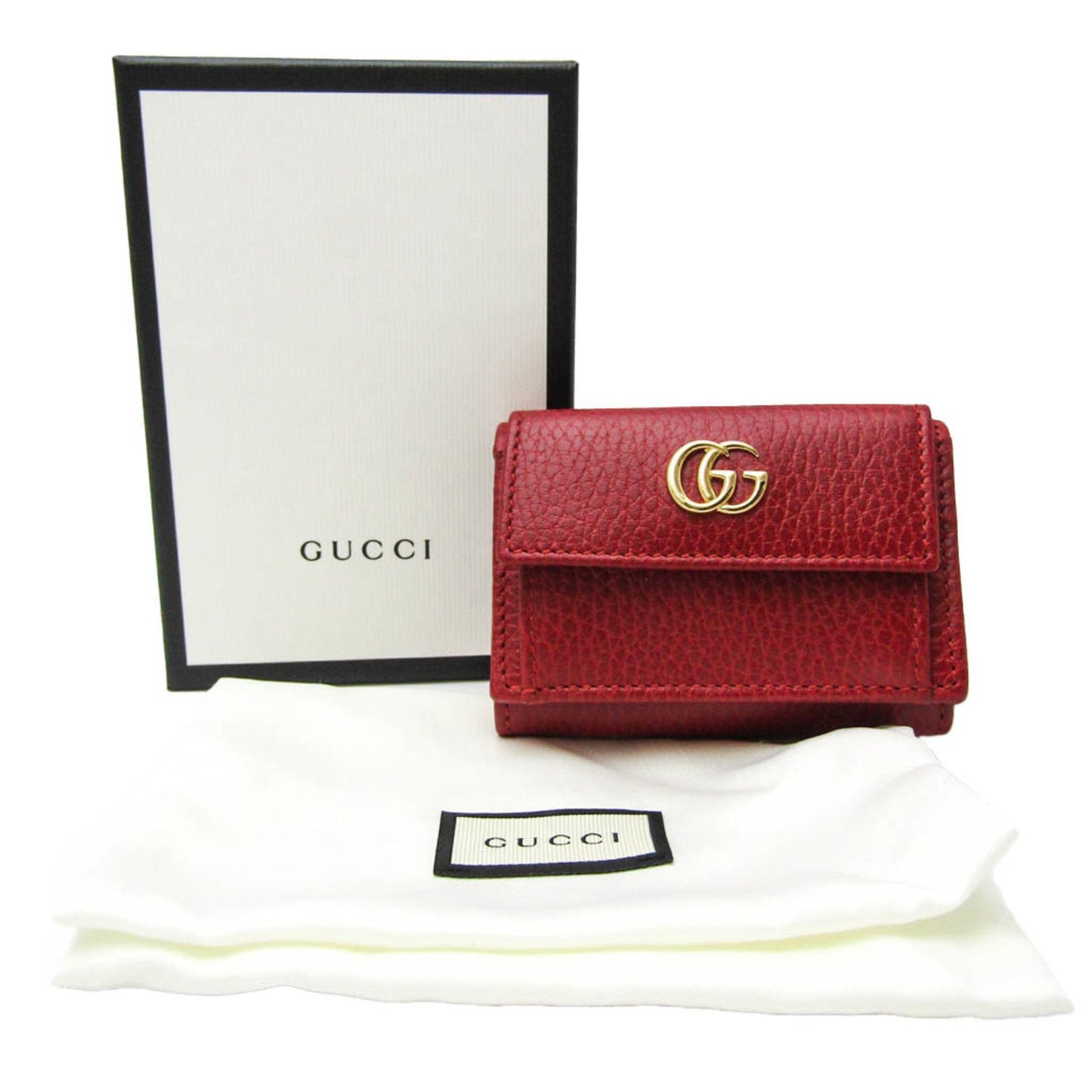 Gucci Marmont Red Leather Wallet