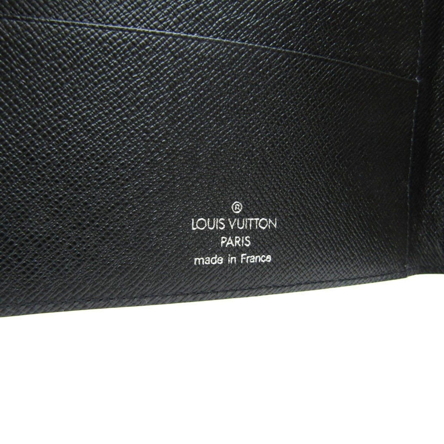 Louis Vuitton Agenda Mm Black Leather Wallet