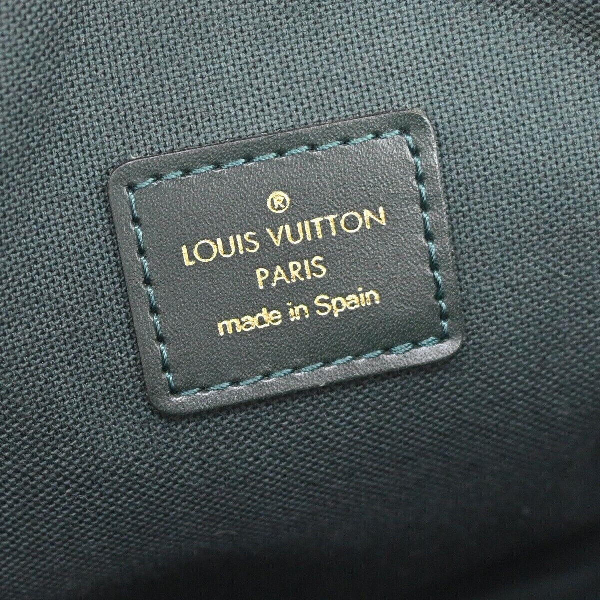 Louis Vuitton Pochette Black Canvas Clutch Bag