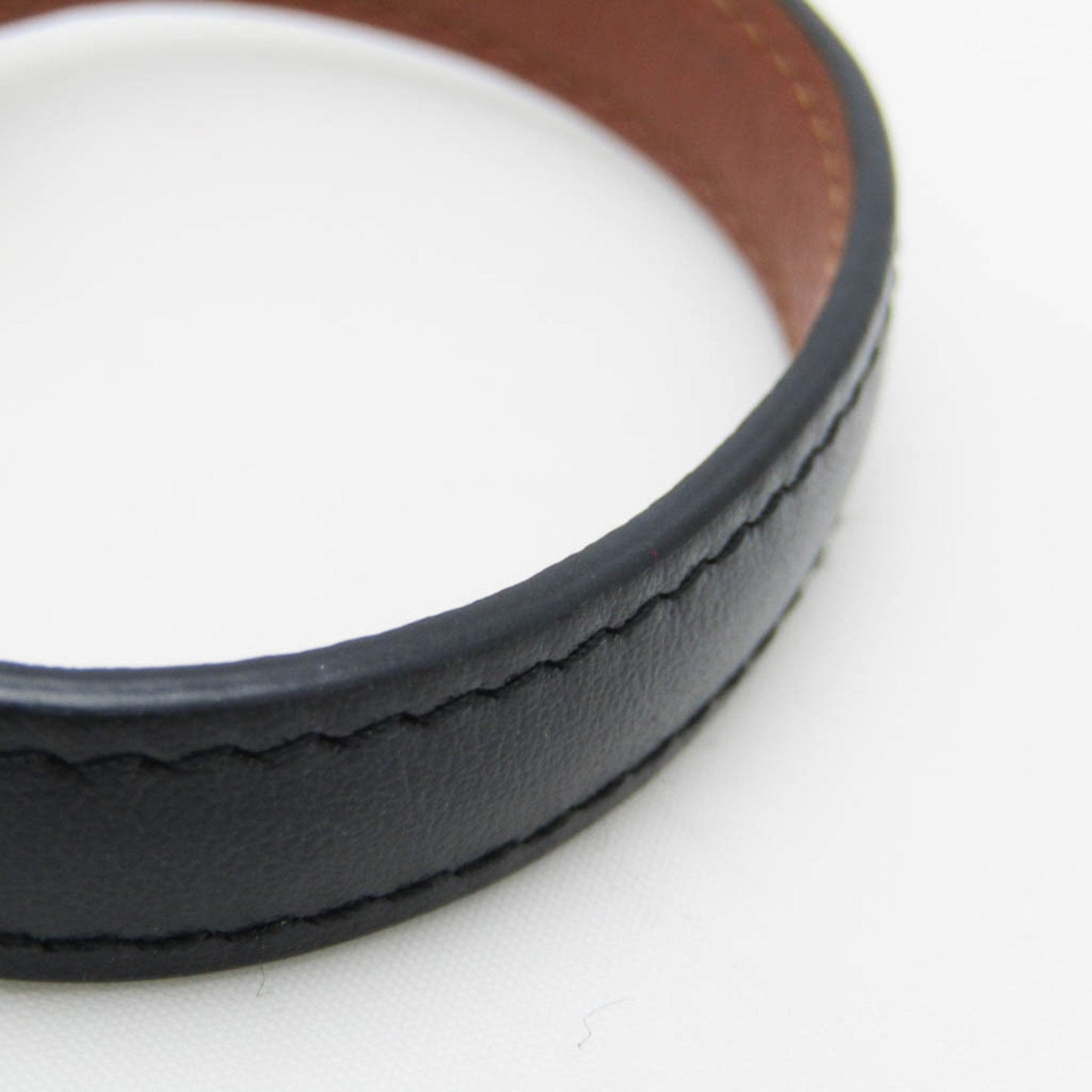 Louis Vuitton Eclipse Black Leather Bracelet Jewelry