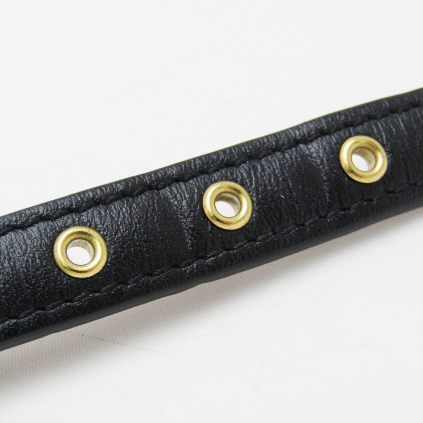 Louis Vuitton Eclipse Black Leather Bracelet Jewelry