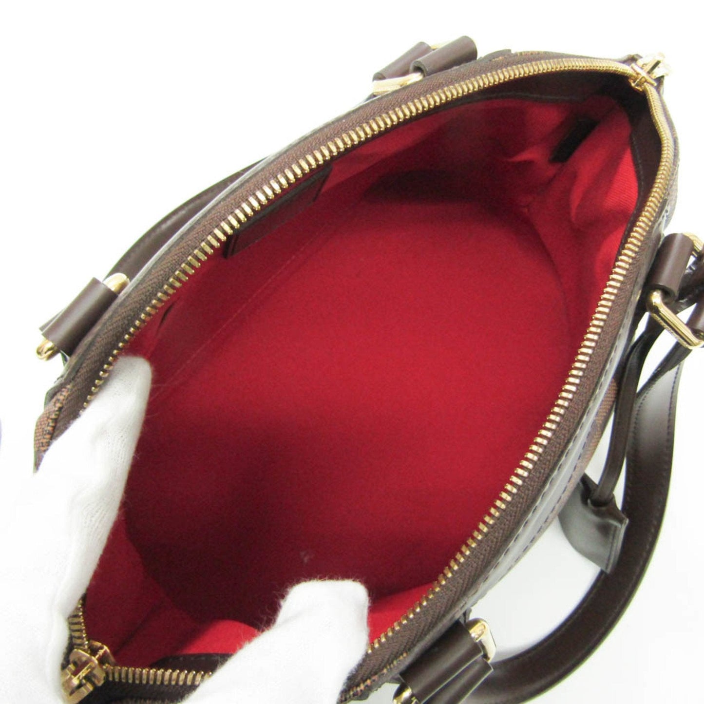 Louis Vuitton Verona Brown Canvas Handbag