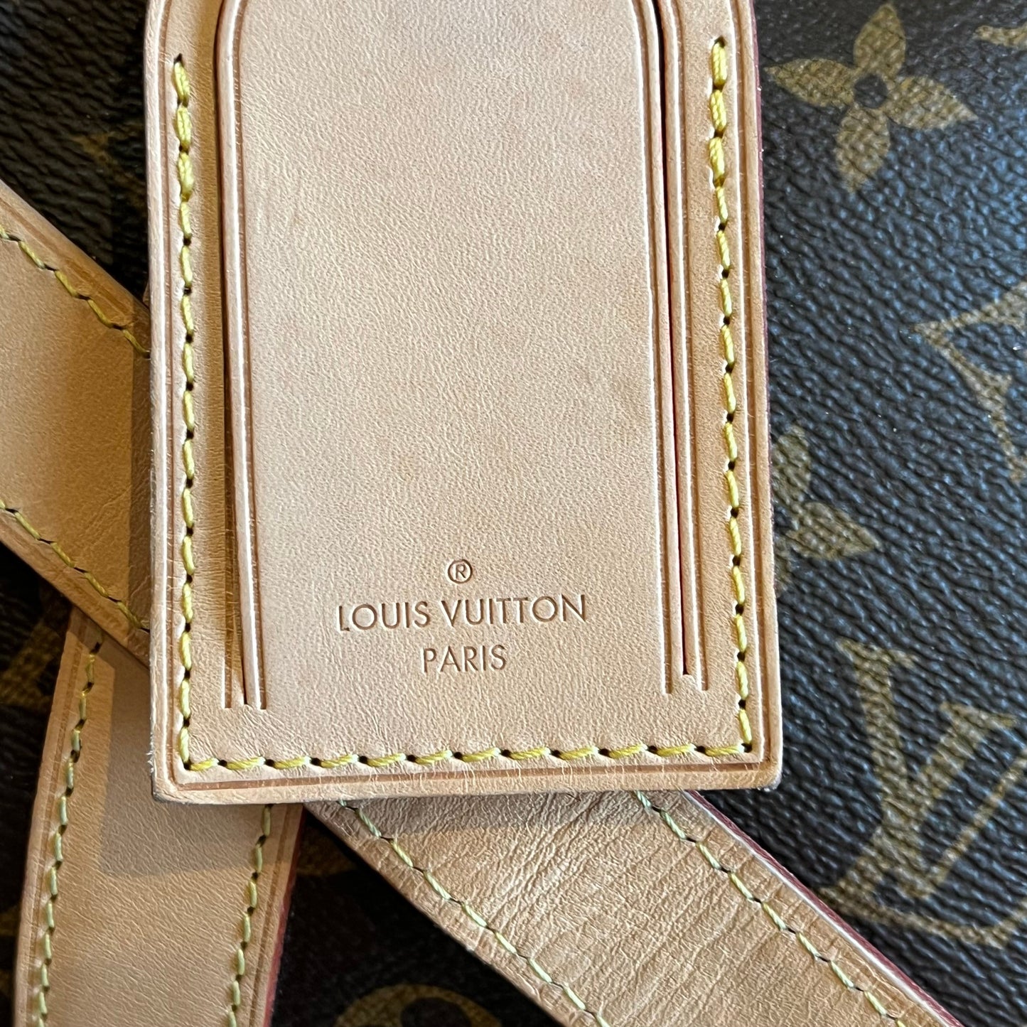 LOUIS VUITTON Keepall Bandouliere 55 Brown Monogram Canvas Duffle Bag