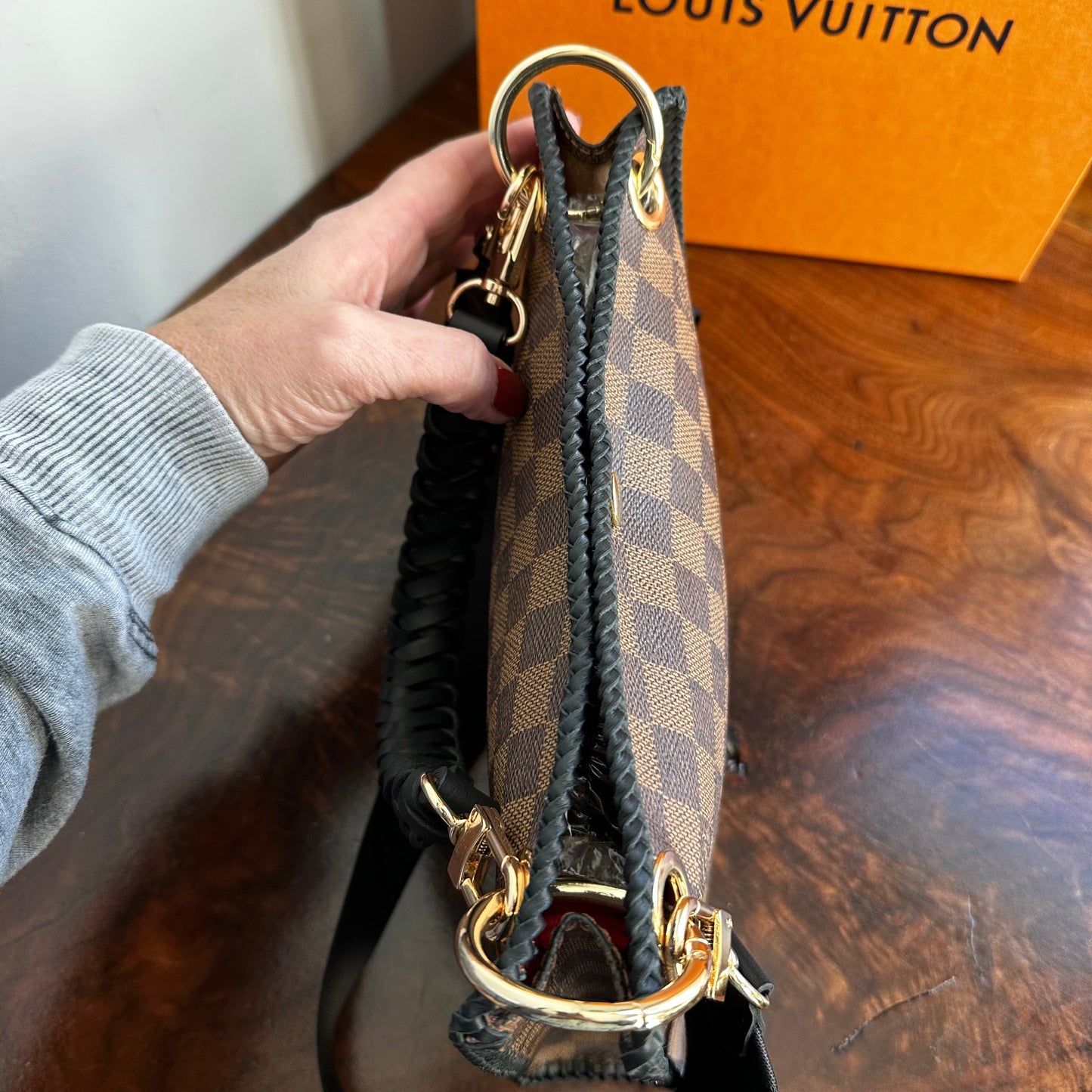 The Swan Crossbody -Orvis bags Damier in Black
