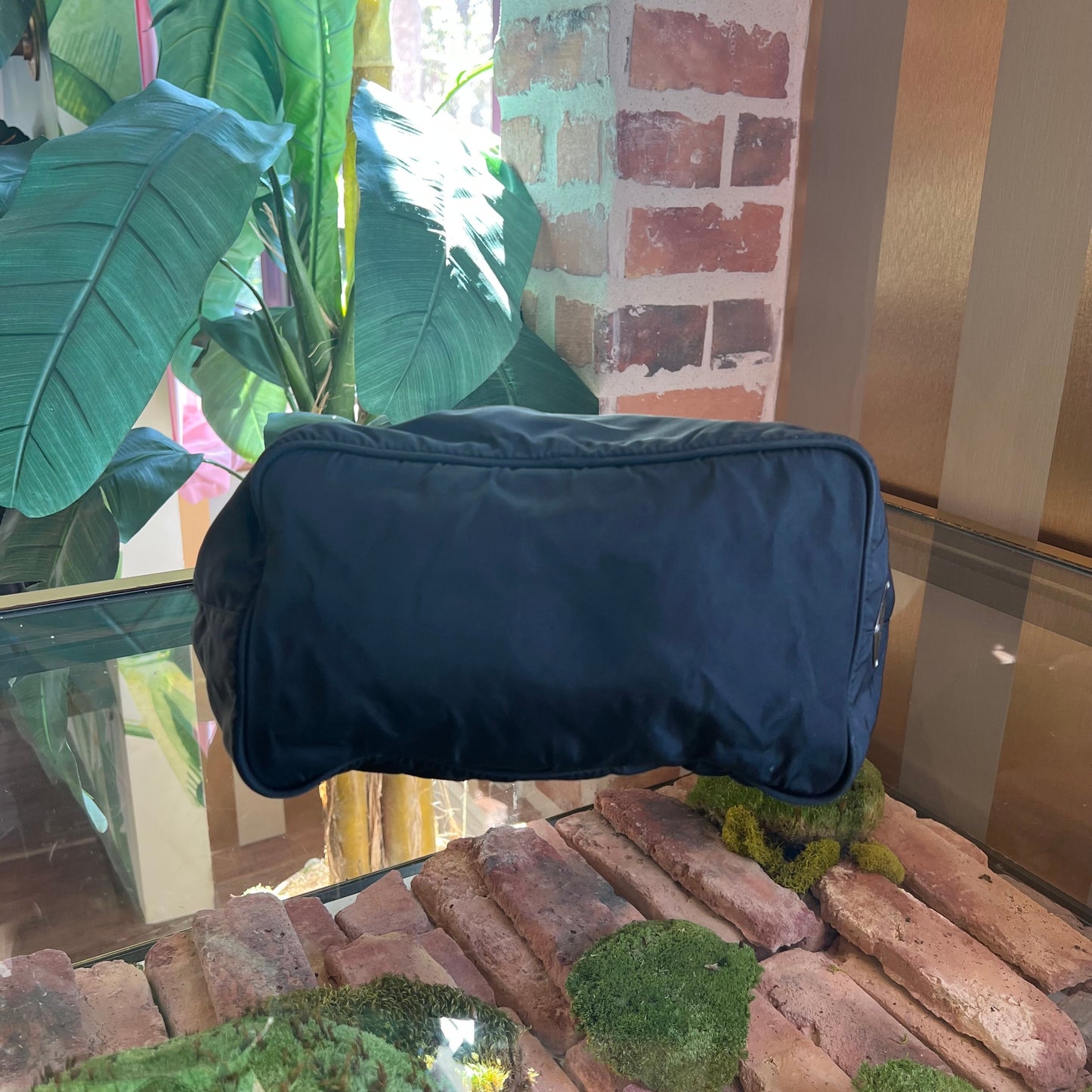 PRADA Black Nylon Shoulder Bag