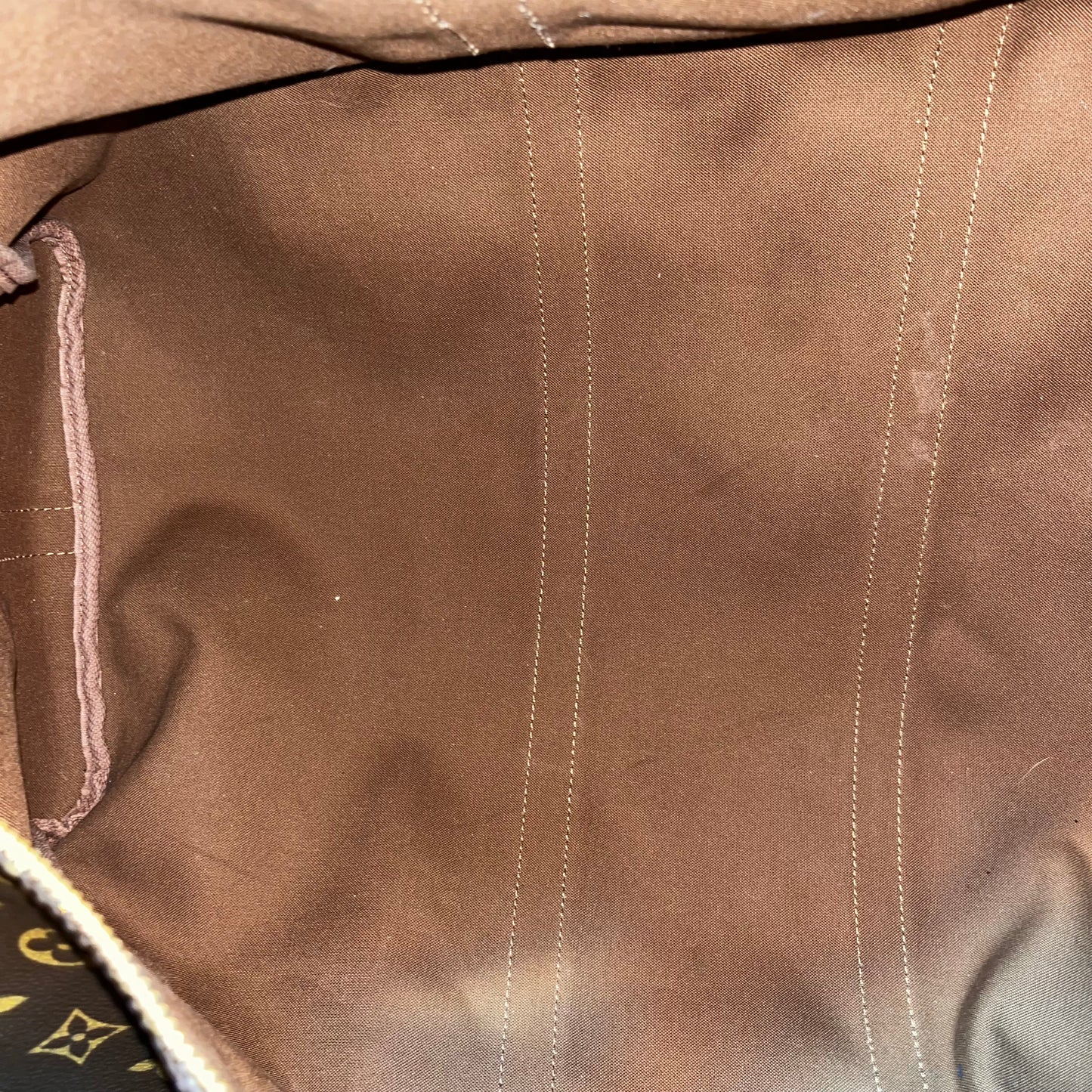 LOUIS VUITTON Keepall Bandouliere 55 Brown Monogram Canvas Duffle Bag