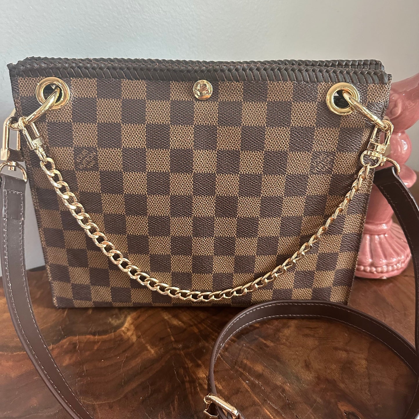 The Swan Crossbody -Orvis bags Damier in Brown