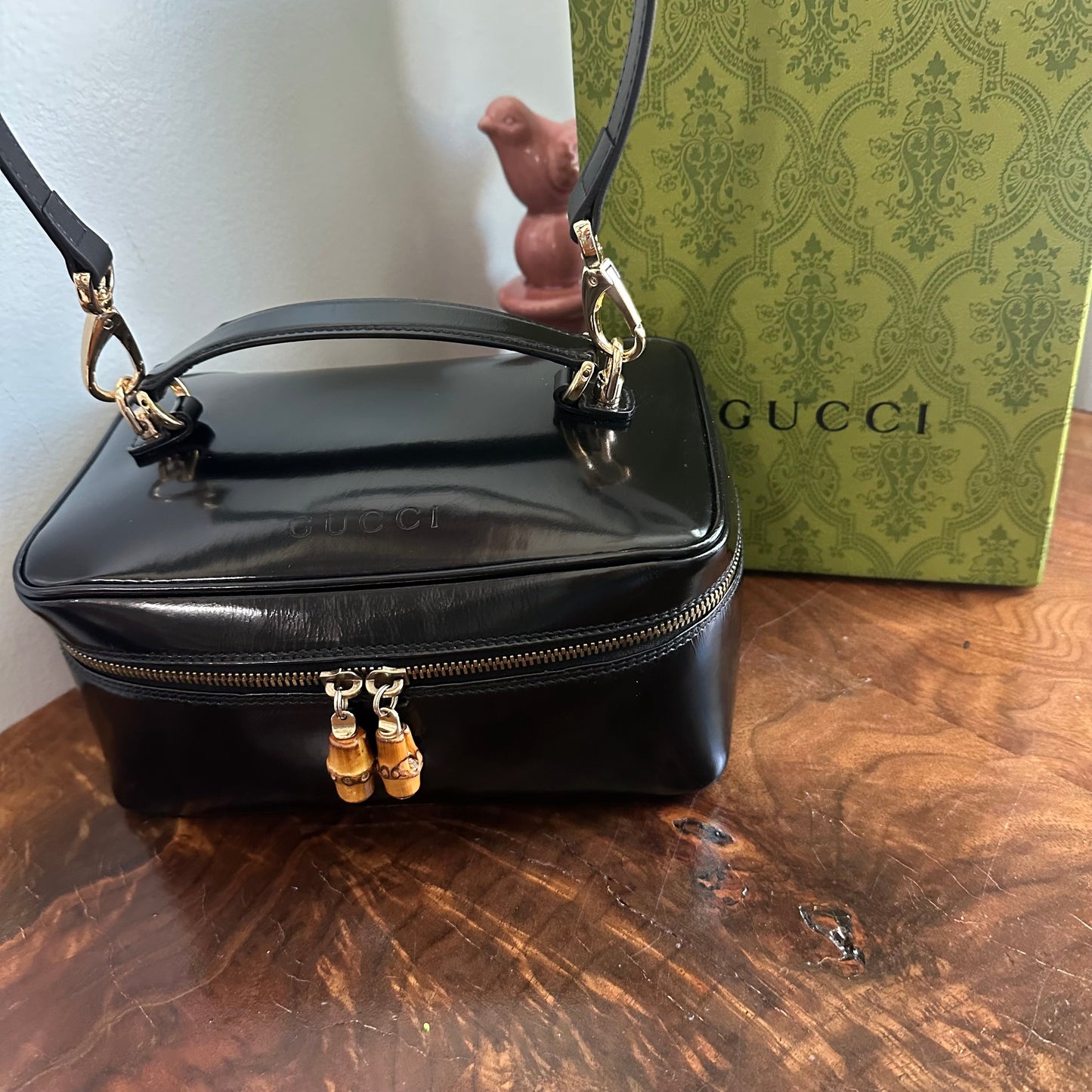 The Junco Crossbody/Clutch - Larger Orvis bags Gucci Bamboo Cosmetic Bag in Black Leather