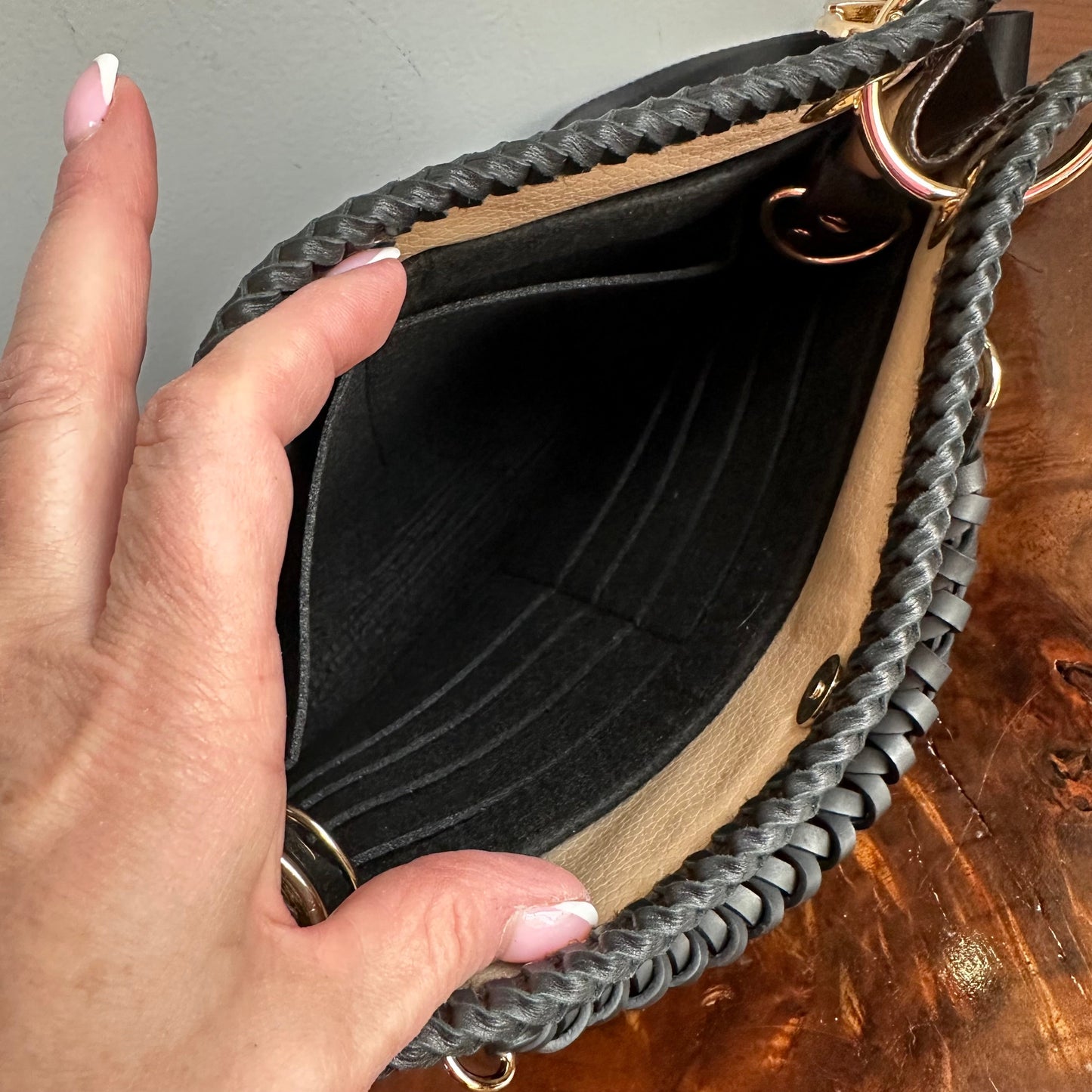 The Swan Crossbody -Orvis bags LV Monogram in Black