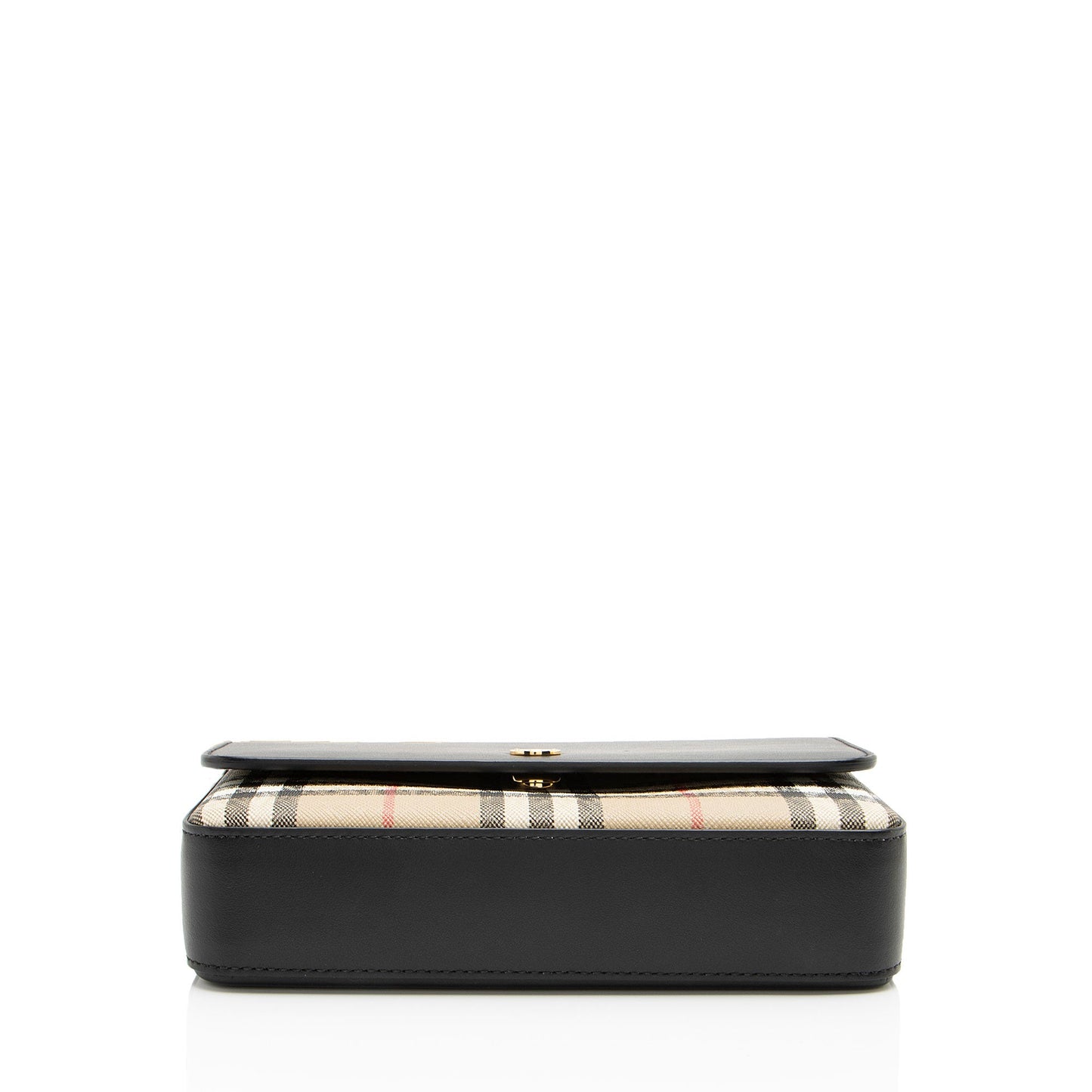 Burberry Calfskin Vintage Check Hampshire Crossbody (SHF-6TceP8)