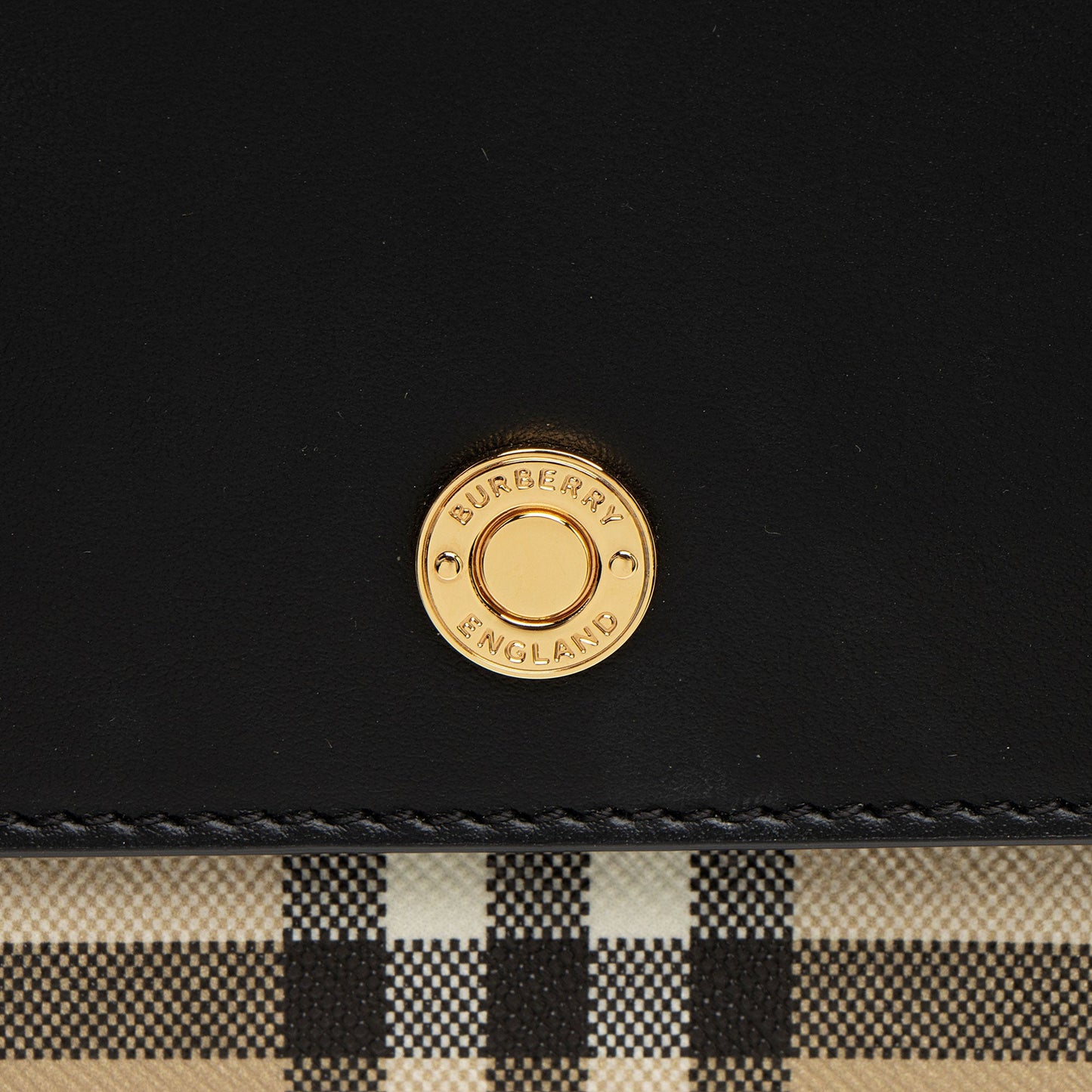 Burberry Calfskin Vintage Check Hampshire Crossbody (SHF-6TceP8)