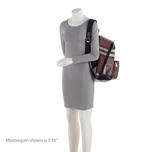Burberry E-Canvas House Check Jett Backpack