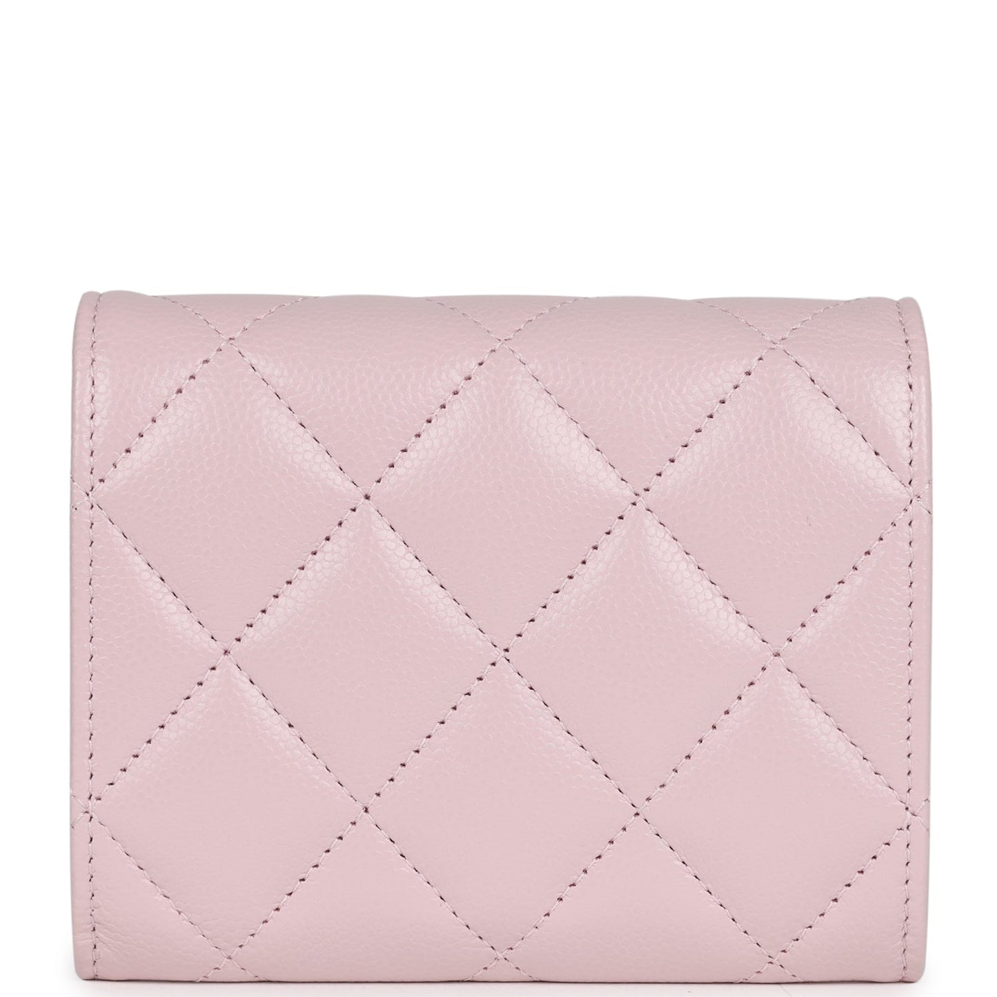 Chanel Mini Crossbody Wallet Pink Caviar Light Gold Hardware