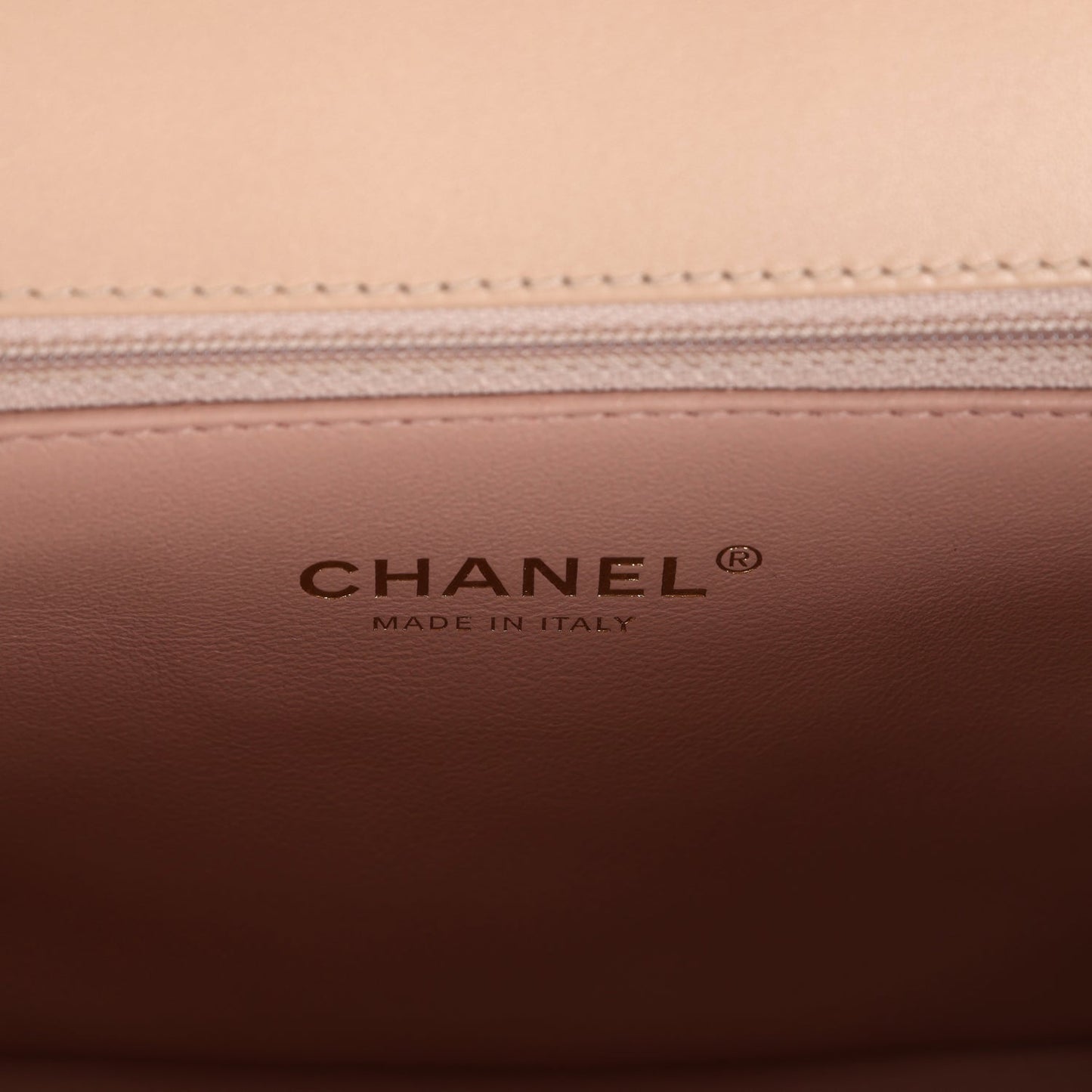 Chanel Medium CC Filigree Flap Bag Beige Caviar Brushed Gold Hardware