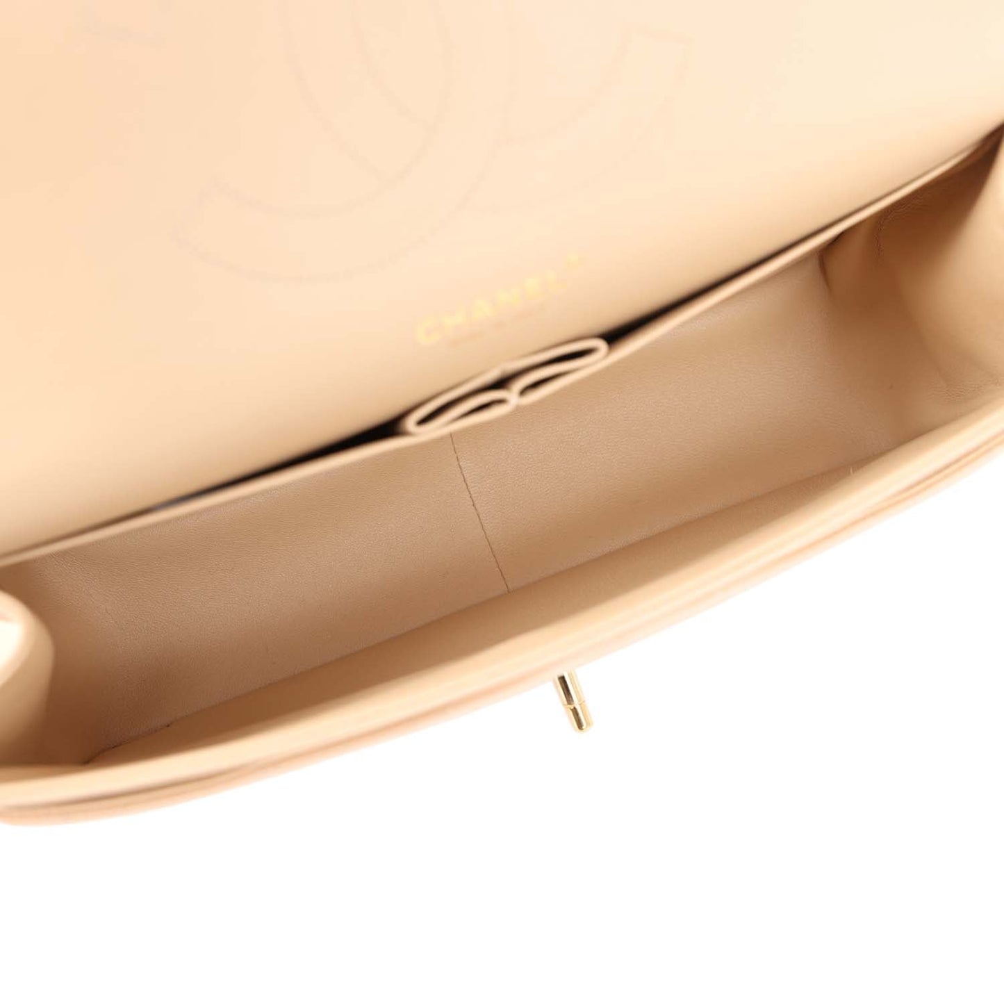 Chanel Jumbo Classic Double Flap Bag Light Beige Caviar Gold Hardware