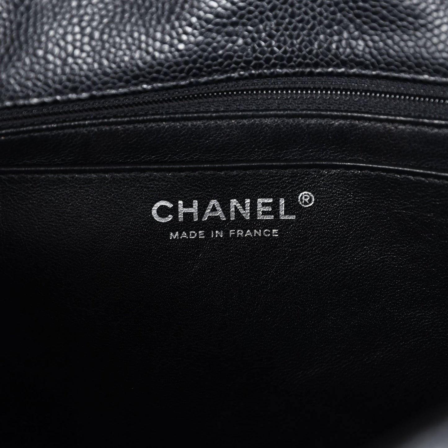 Chanel Jumbo Classic Single Flap Bag Black Caviar Silver Hardware