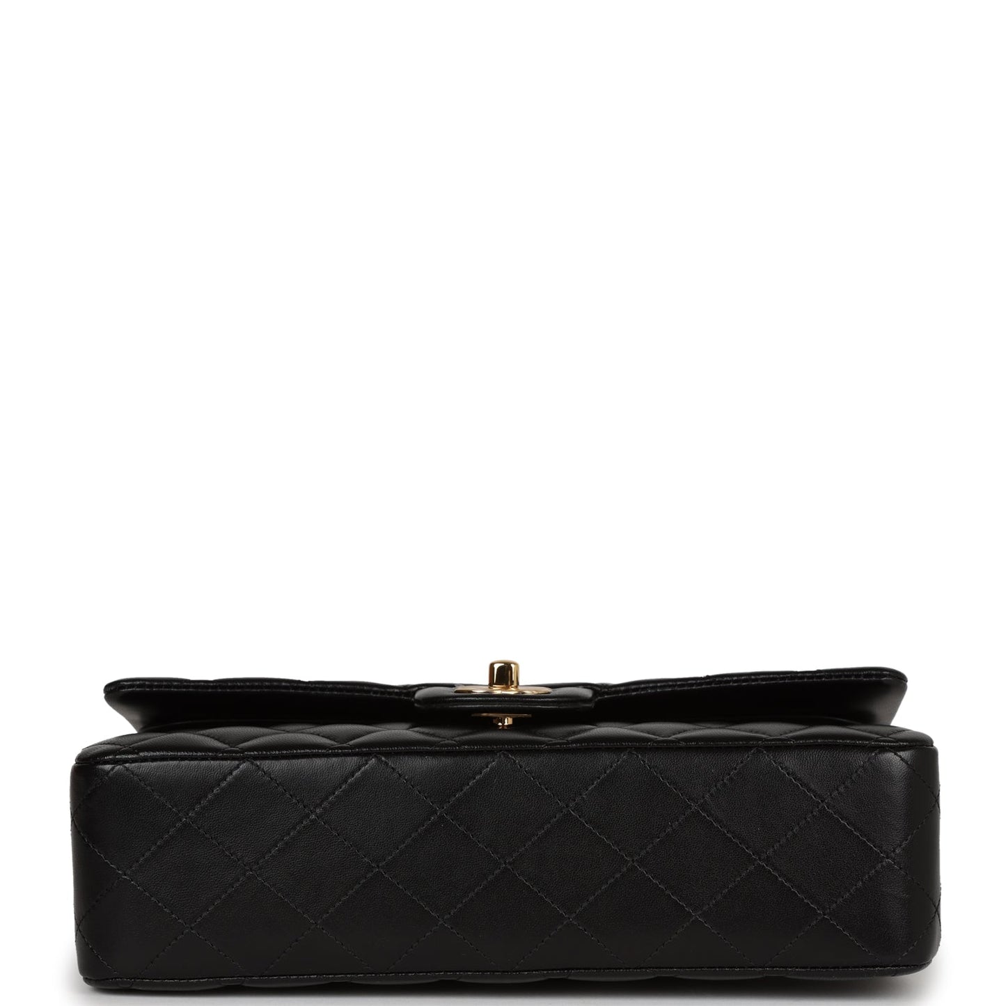 Chanel Medium Classic Double Flap Bag Black Lambskin Gold Hardware