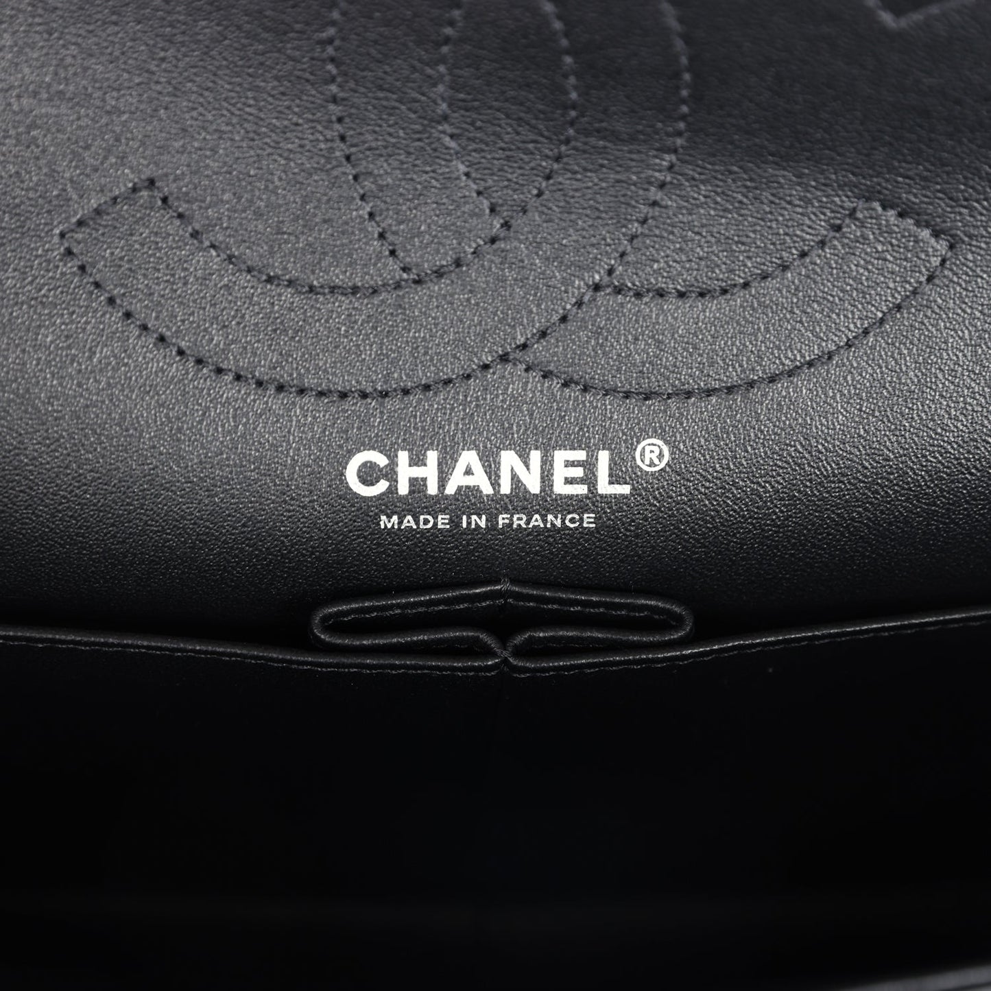 Chanel Medium Chevron Reissue 226 2.55 Flap Bag So Black Aged Calfskin Black Hardware