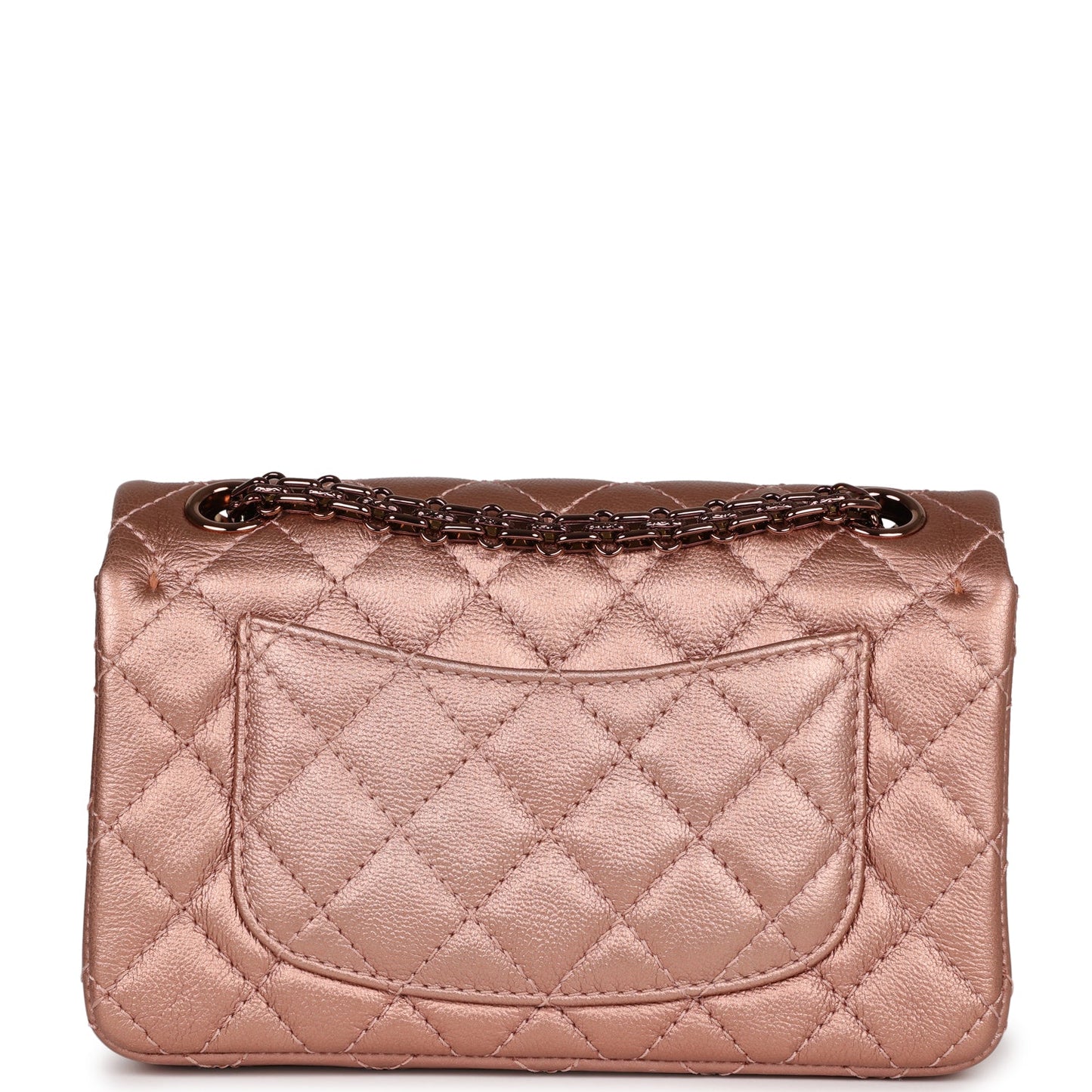 Chanel Mini Reissue 224 2.55 Flap Rose Gold Calfskin Rose Gold Hardware