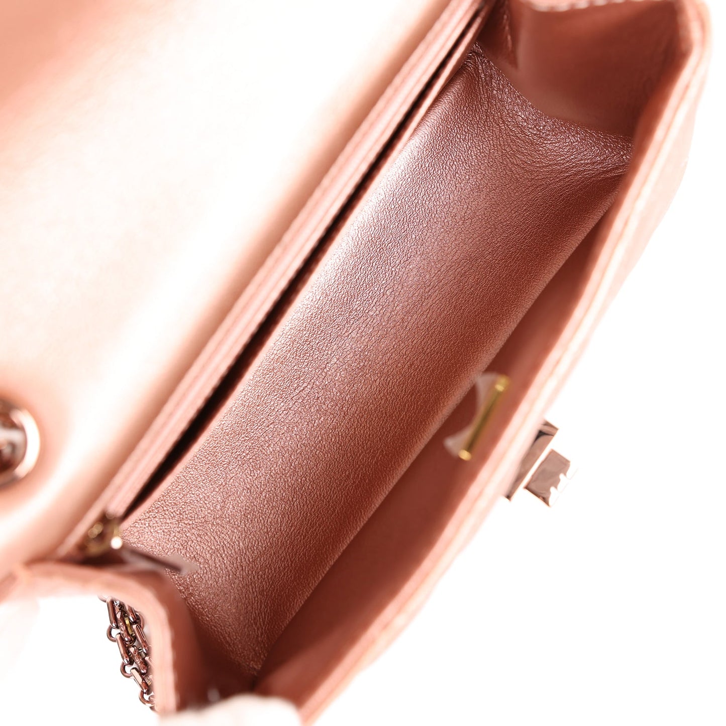 Chanel Mini Reissue 224 2.55 Flap Rose Gold Calfskin Rose Gold Hardware