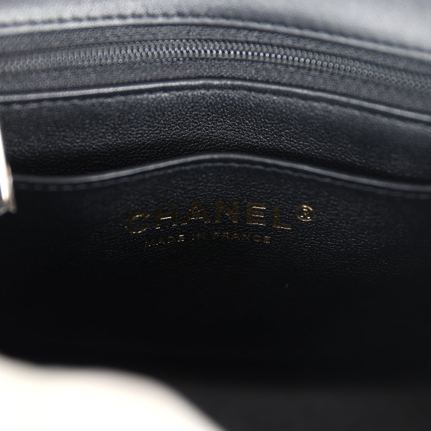 Chanel Monaco Mini Square Flap Bag Black Lambskin Light Gold Hardware
