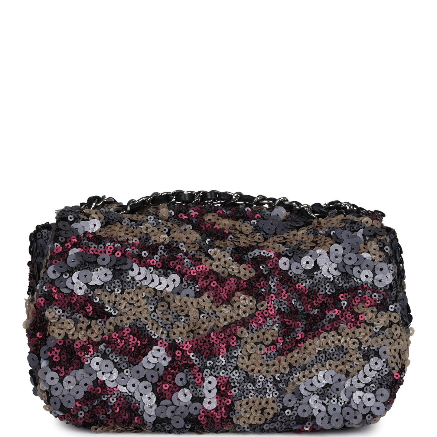 Chanel Limited Edition Extra Mini Flap Bag Multicolor Sequin Ruthenium Hardware