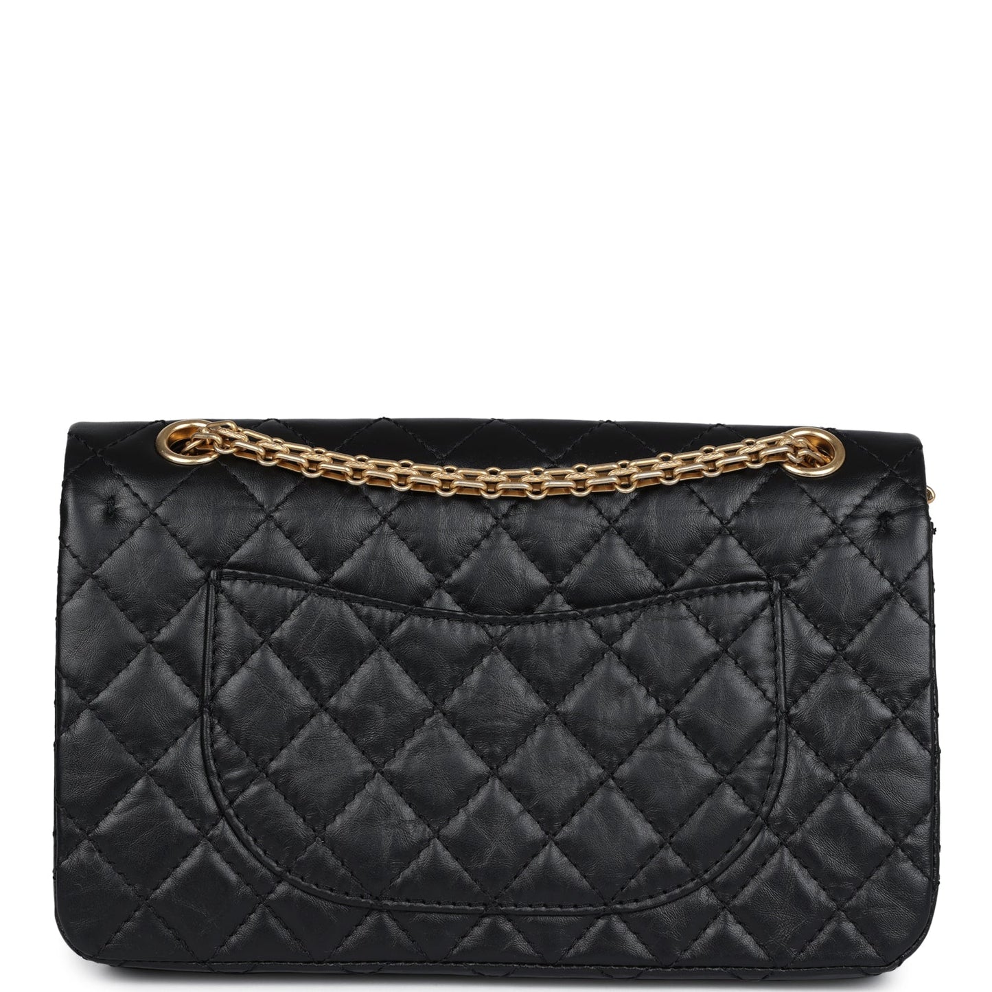 Chanel Small Reissue 225 2.55 Double Flap Lucky Charms Black Aged Calfskin Antique Gold Hardware
