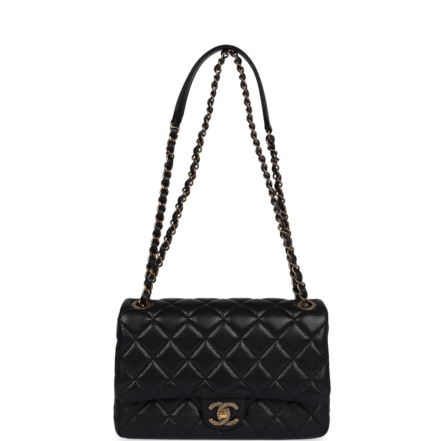 Chanel Small Flap Bag Black Caviar Gold Hardware