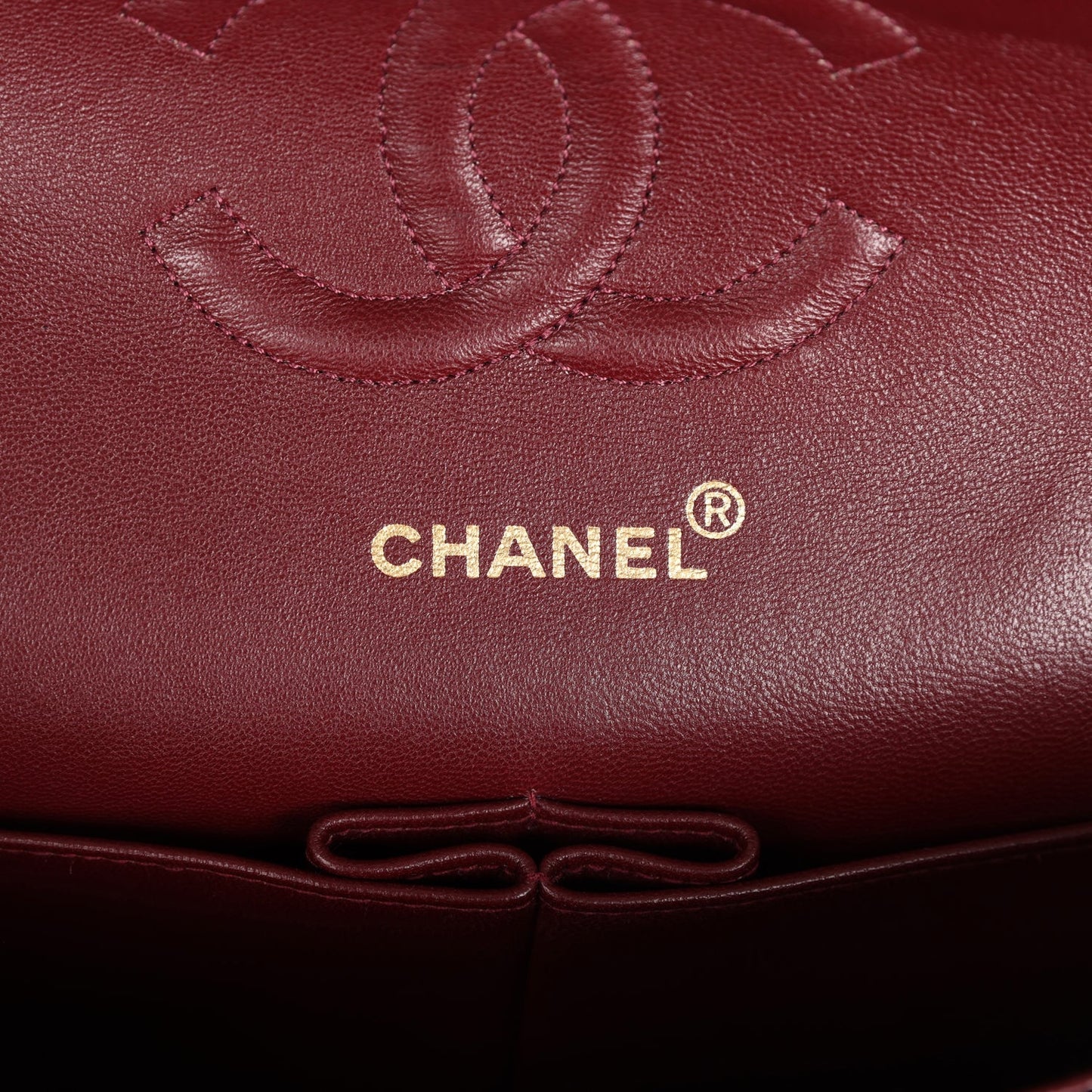 Vintage Chanel Medium Classic Double Flap Bag Black Lambskin Gold Hardware