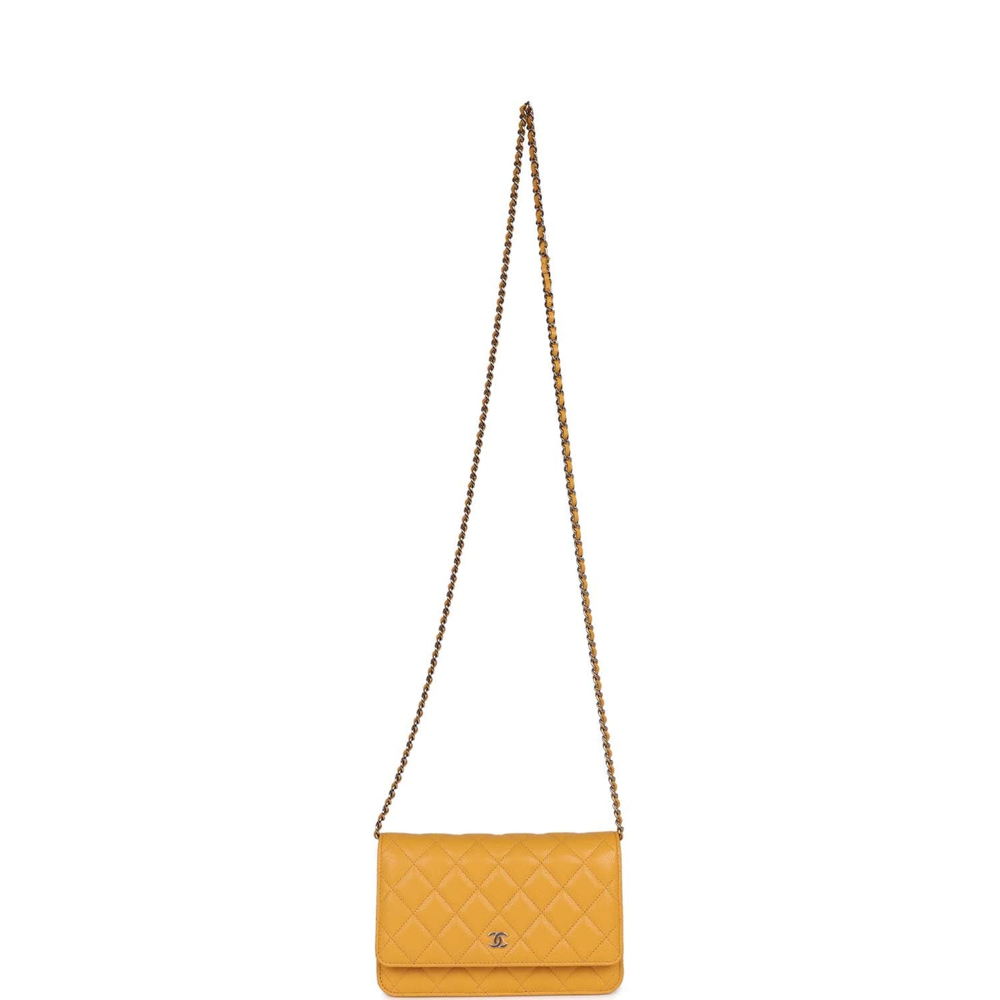 Chanel Wallet On Chain Yellow Caviar Gold Hardware