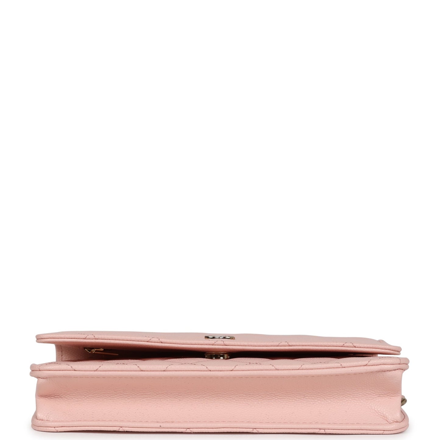 Chanel Wallet On Chain WOC Light Pink Caviar Light Gold Hardware