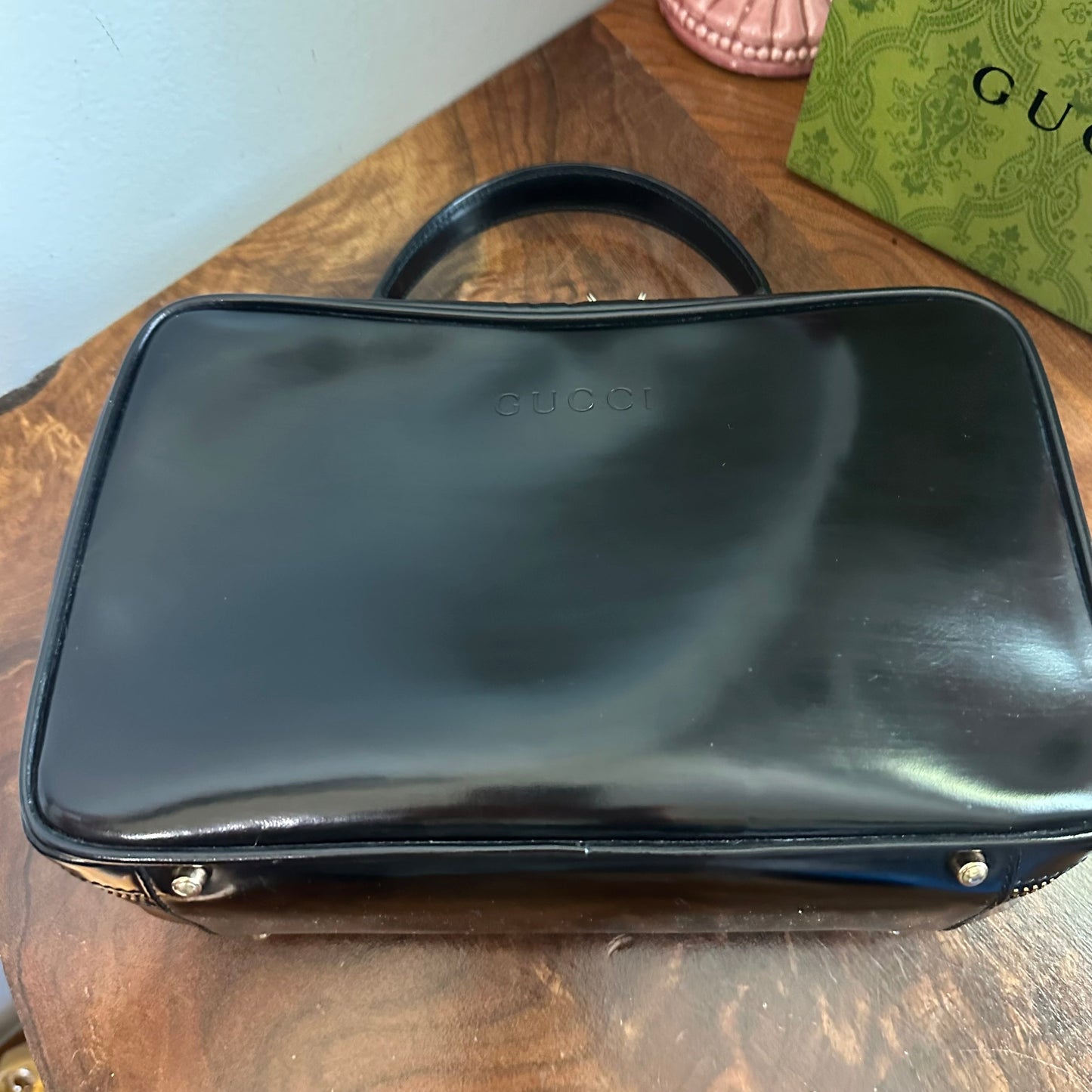 The Junco Crossbody/Clutch - Larger Orvis bags Gucci Bamboo Cosmetic Bag in Black Leather (Vertical)