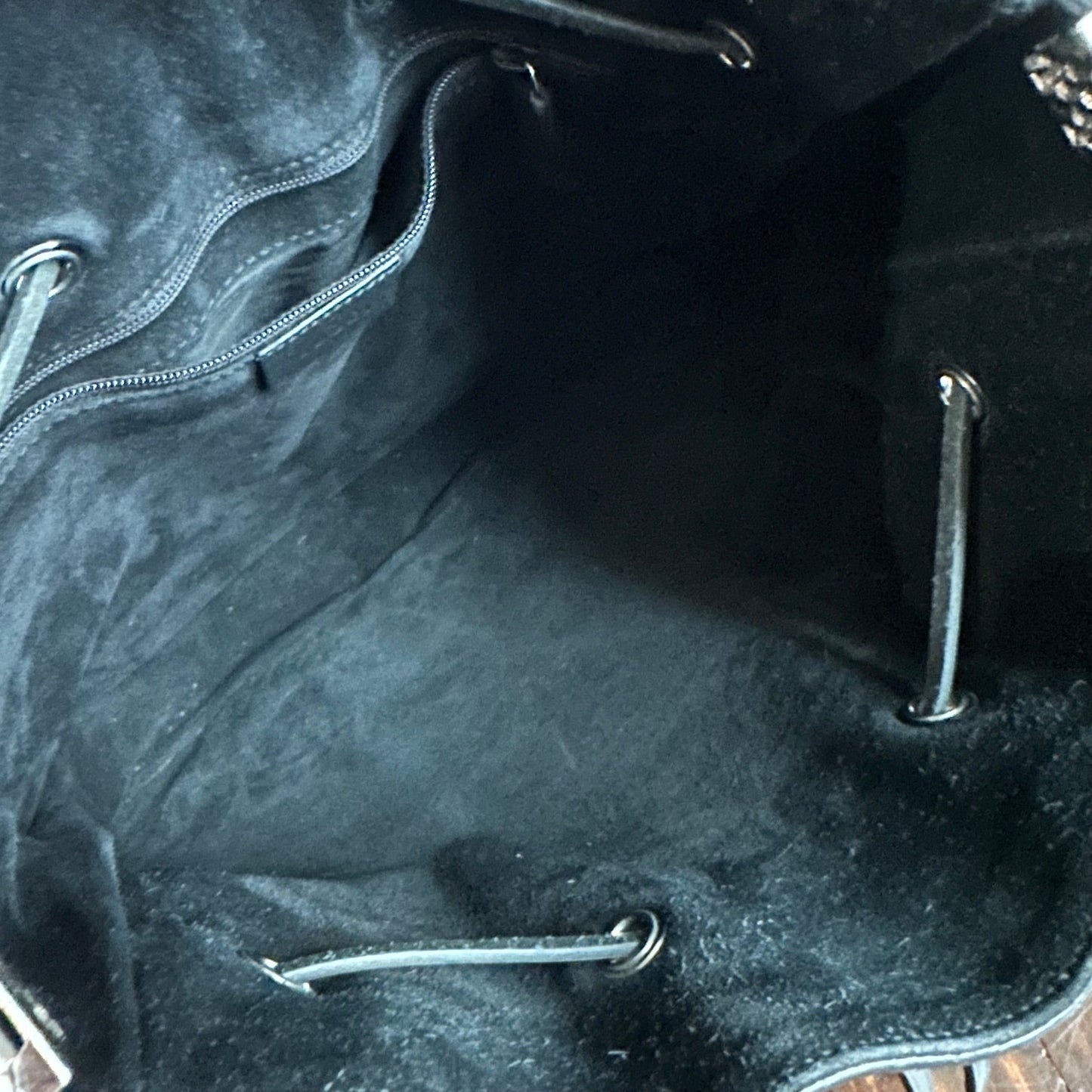 The Peacock Crossbody -Orvis bags Suede GG in Black