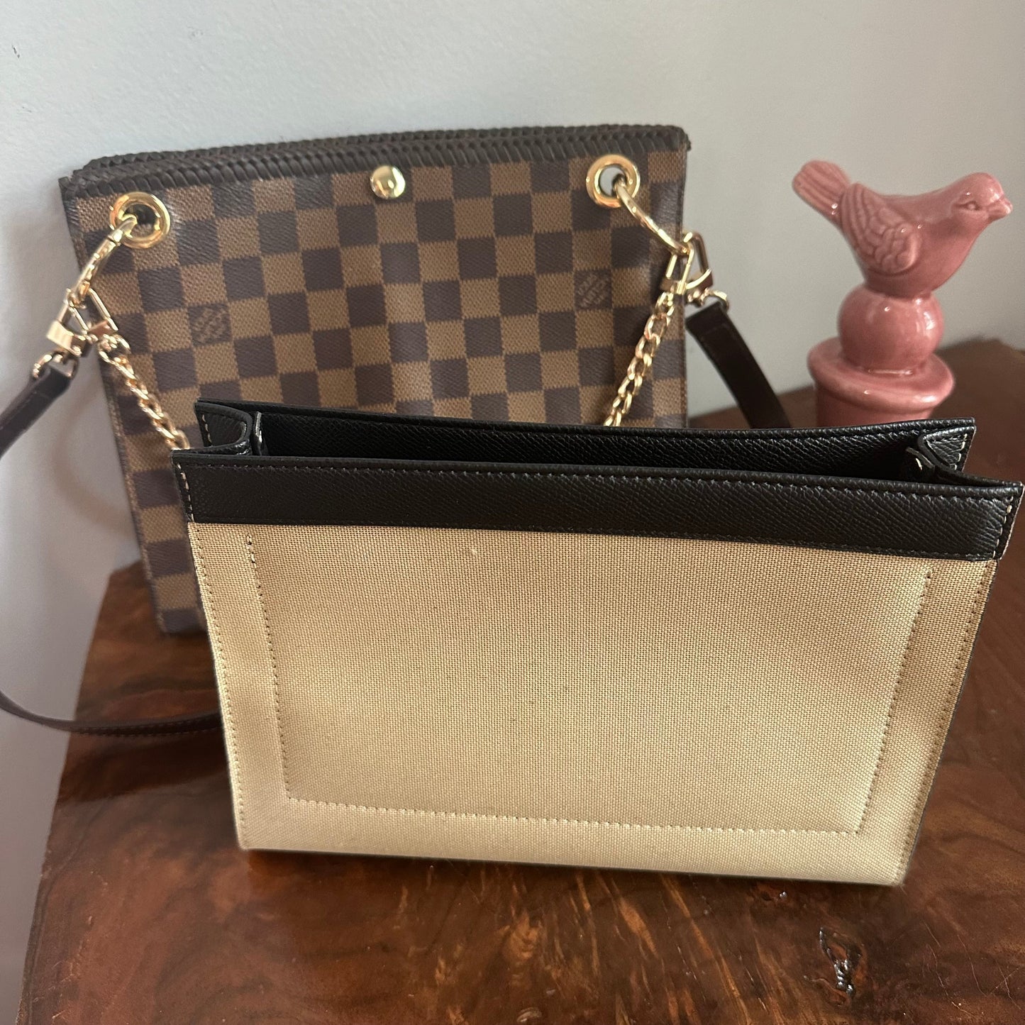 The Swan Crossbody -Orvis bags Damier in Brown